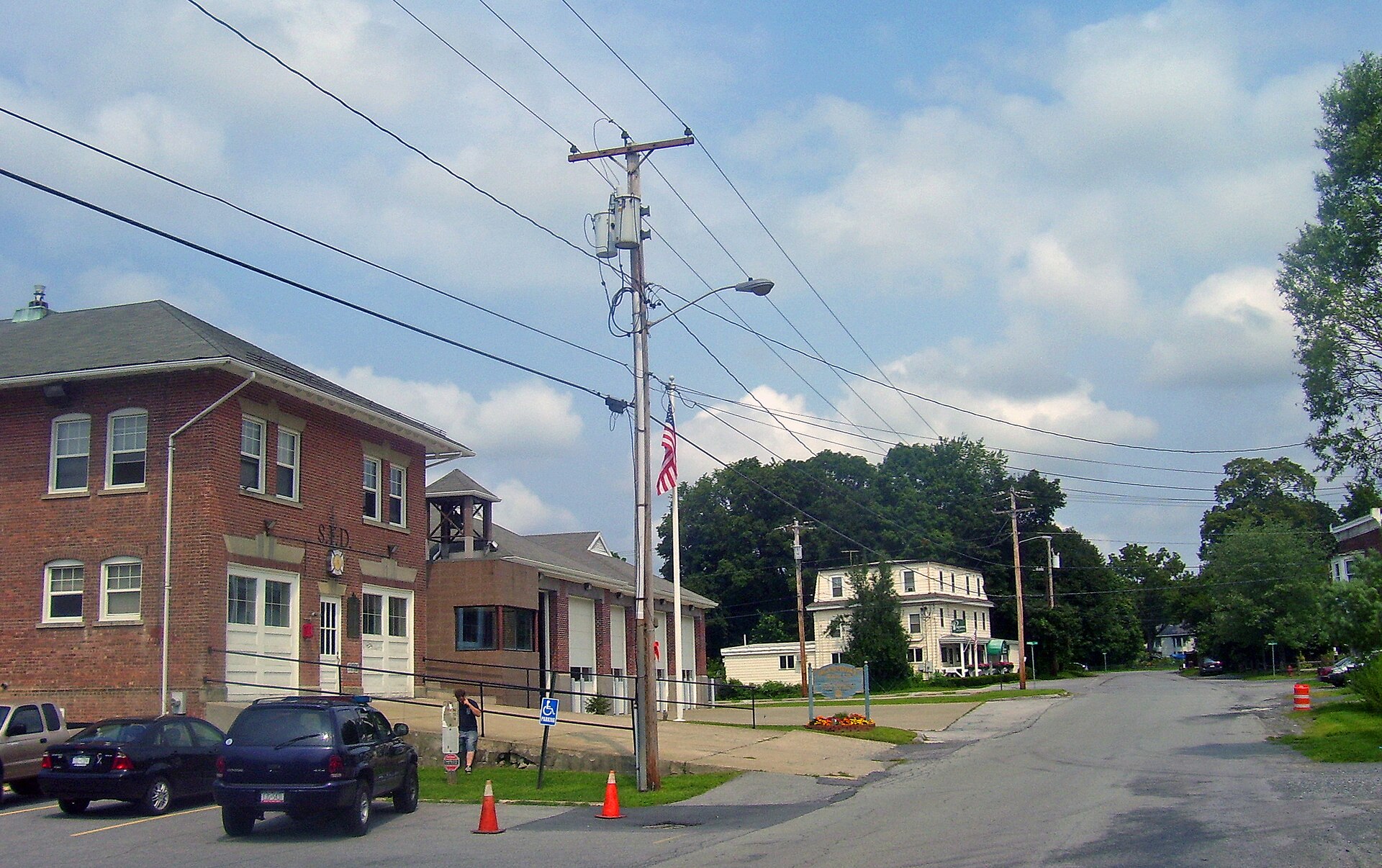 Downtown Staatsburg, NY, USA — New York