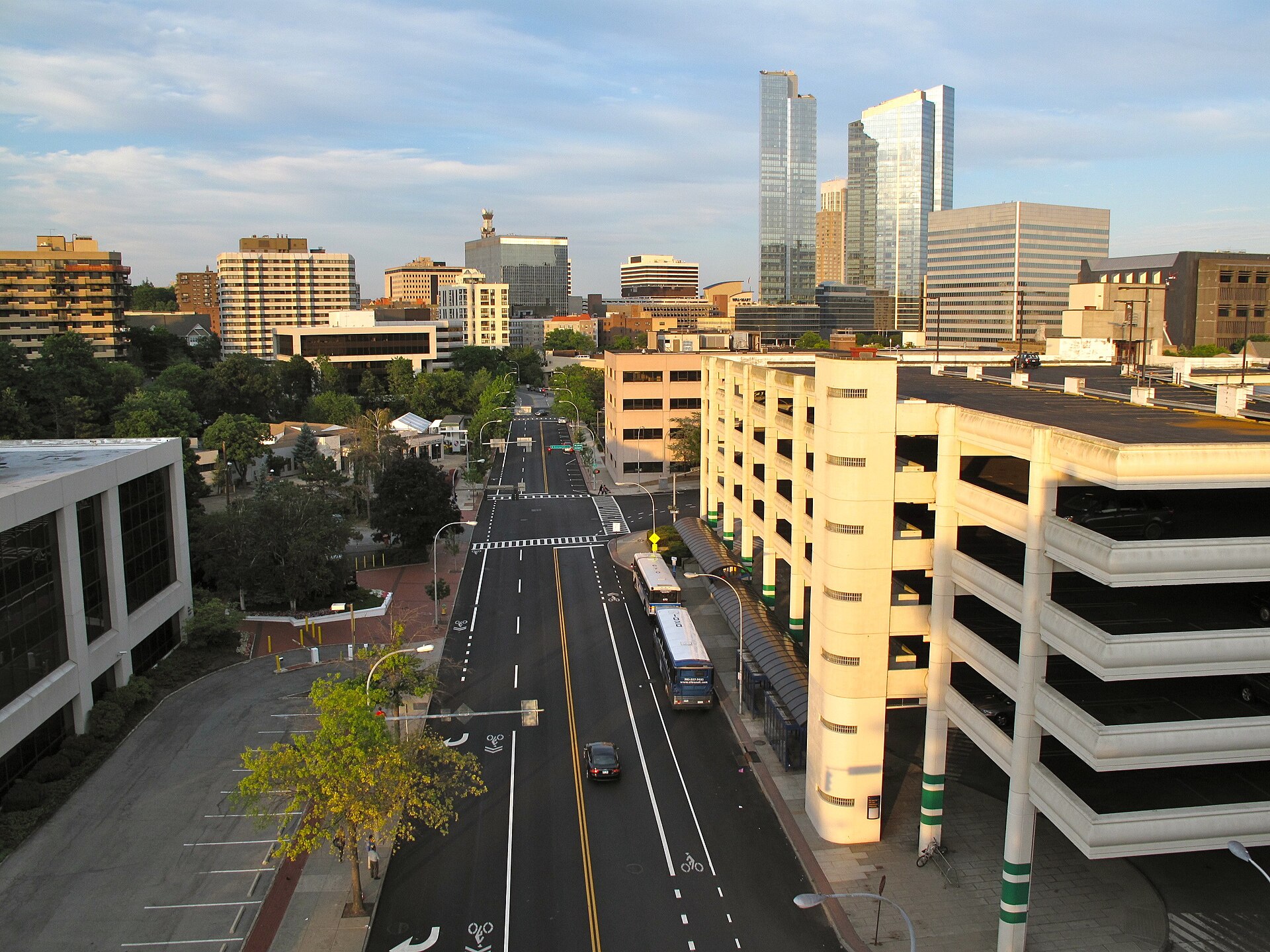 The City of White Plains, as seen from the West side. — New York