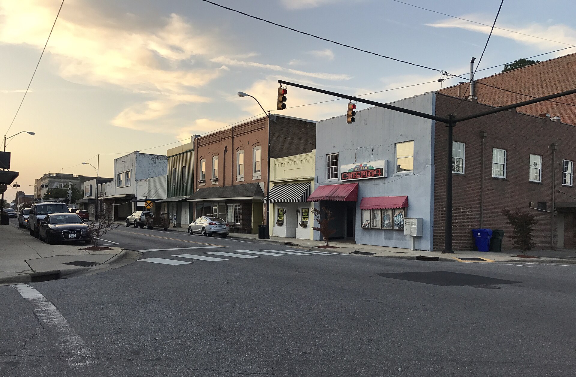 View down Main Street in Ahoskie, facing west — North Carolina
