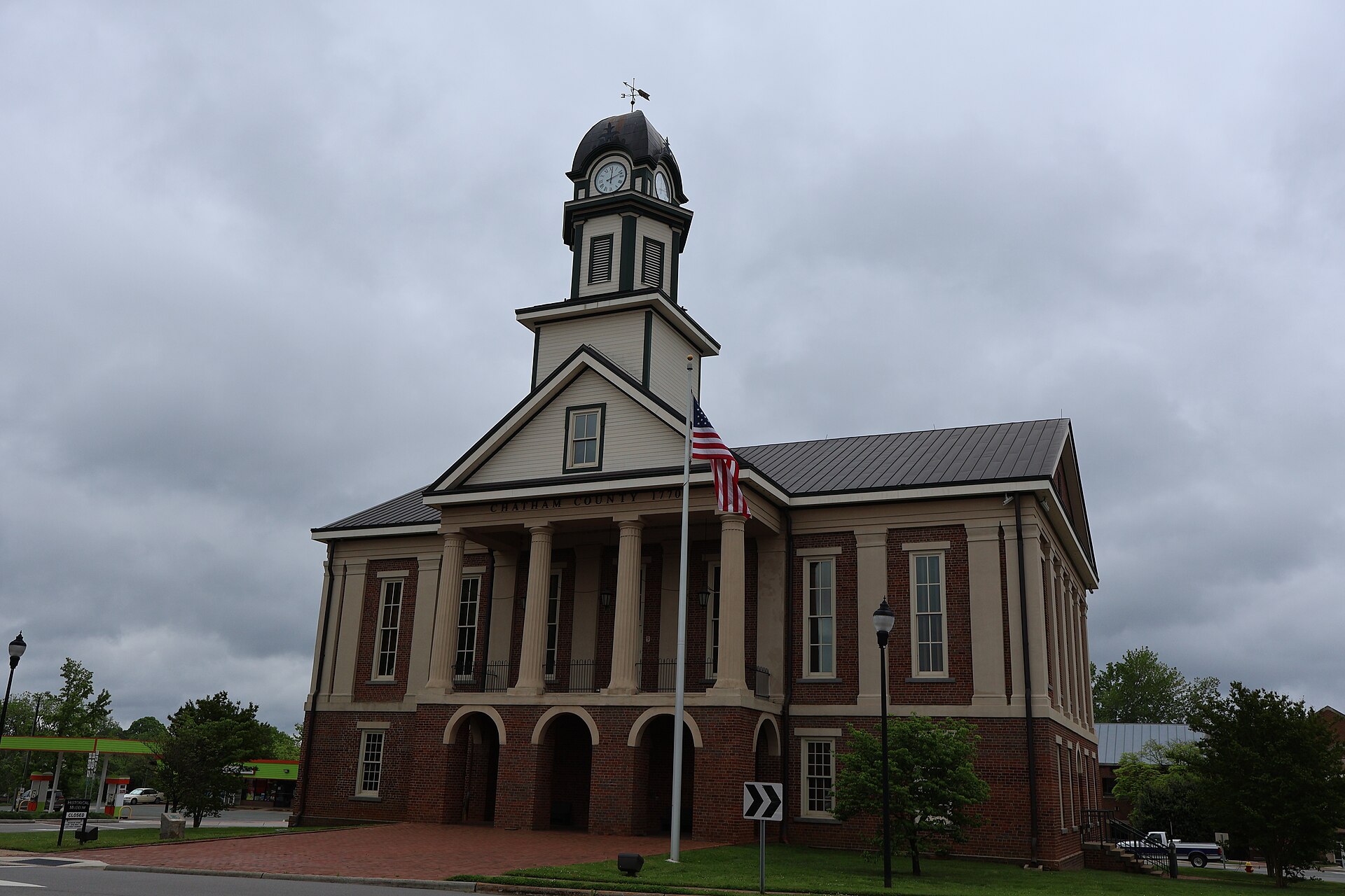 Old Chatham County Courthouse in Pittsboro, North Carolina.