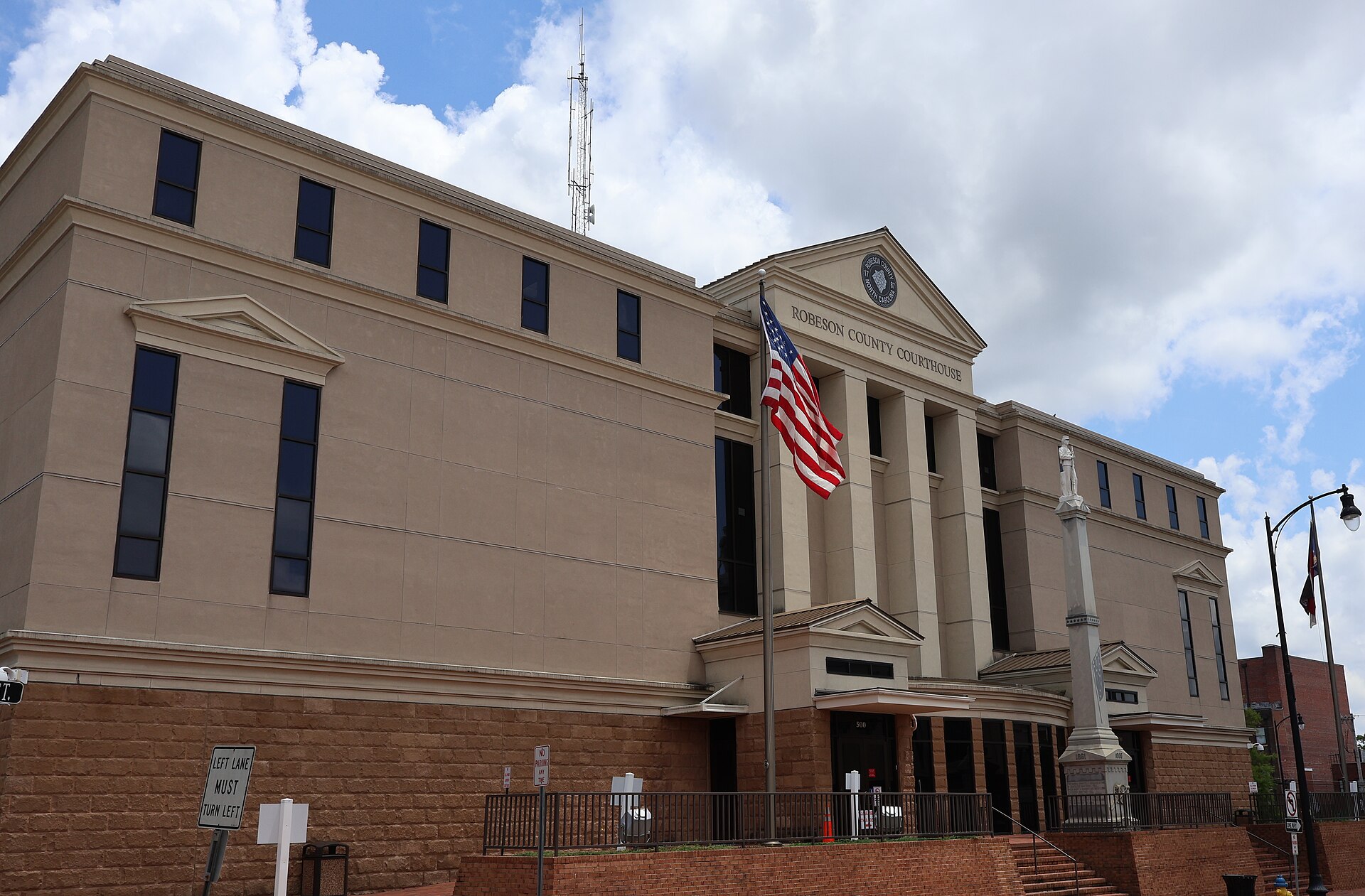 Robeson County Courthouse in Lumberton, North Carolina.