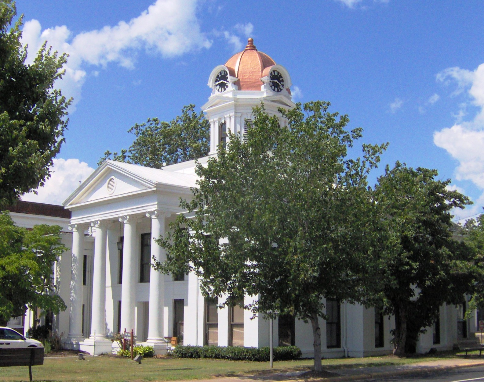 The Swain County Courthouse in Bryson City, North Carolina, in the southeastern United States.