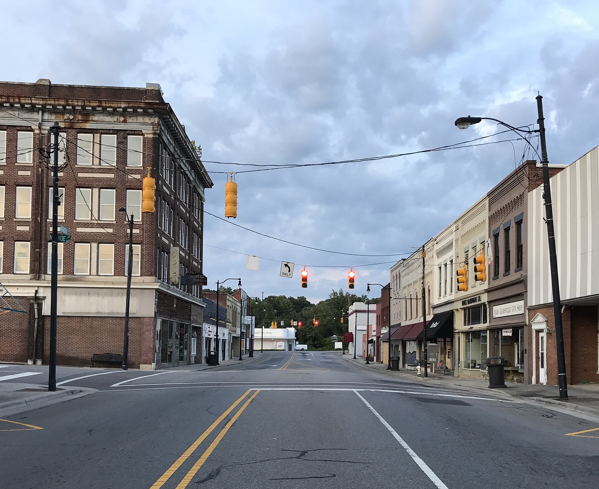 Leaksville Commercial District historical area, formerly the downtown of the defunct town of Leaksville, presently part of Eden — North Carolina