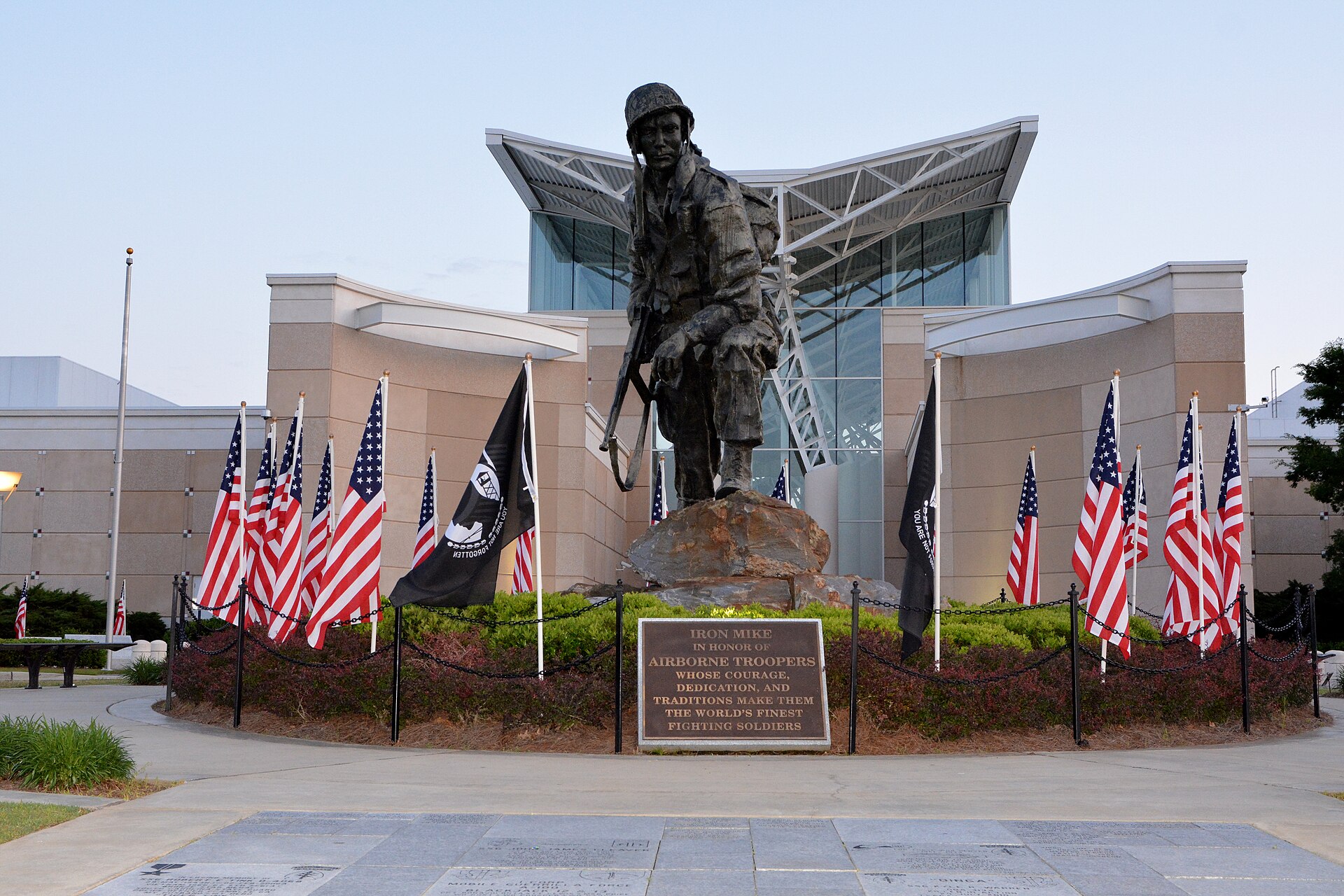 Statue of the Iron Mike Located at the Airborne and Special Operations Museum Fayetteville, NC — North Carolina