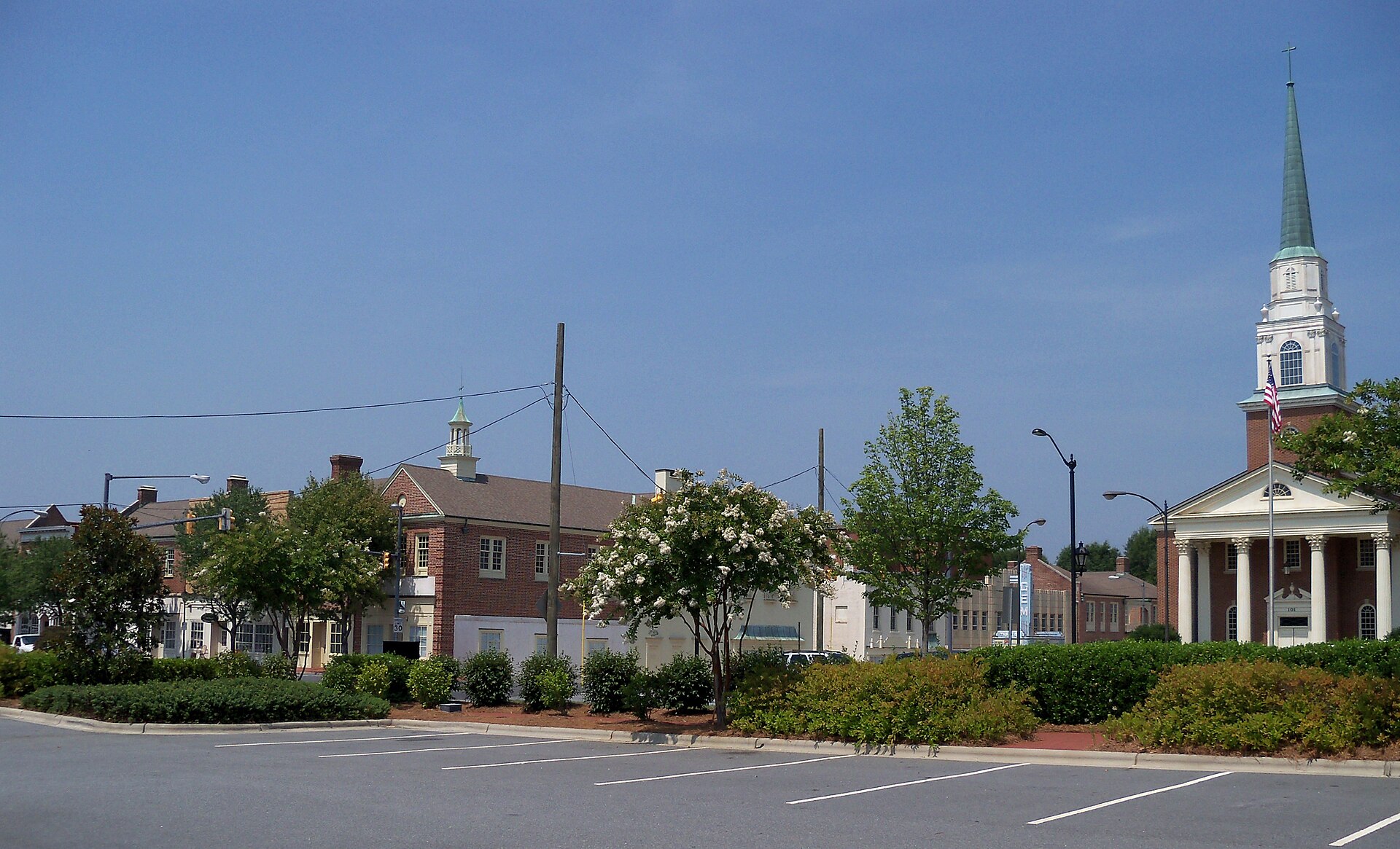 Buildings in Kannapolis, North Carolina, USA.