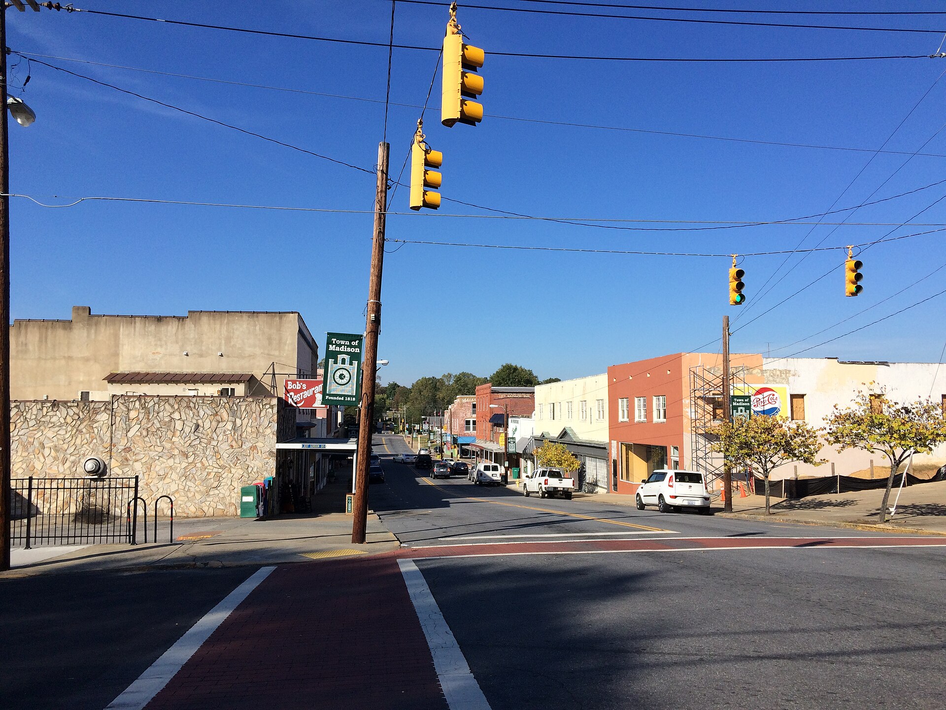 Business District of downtown Madison, North Carolina