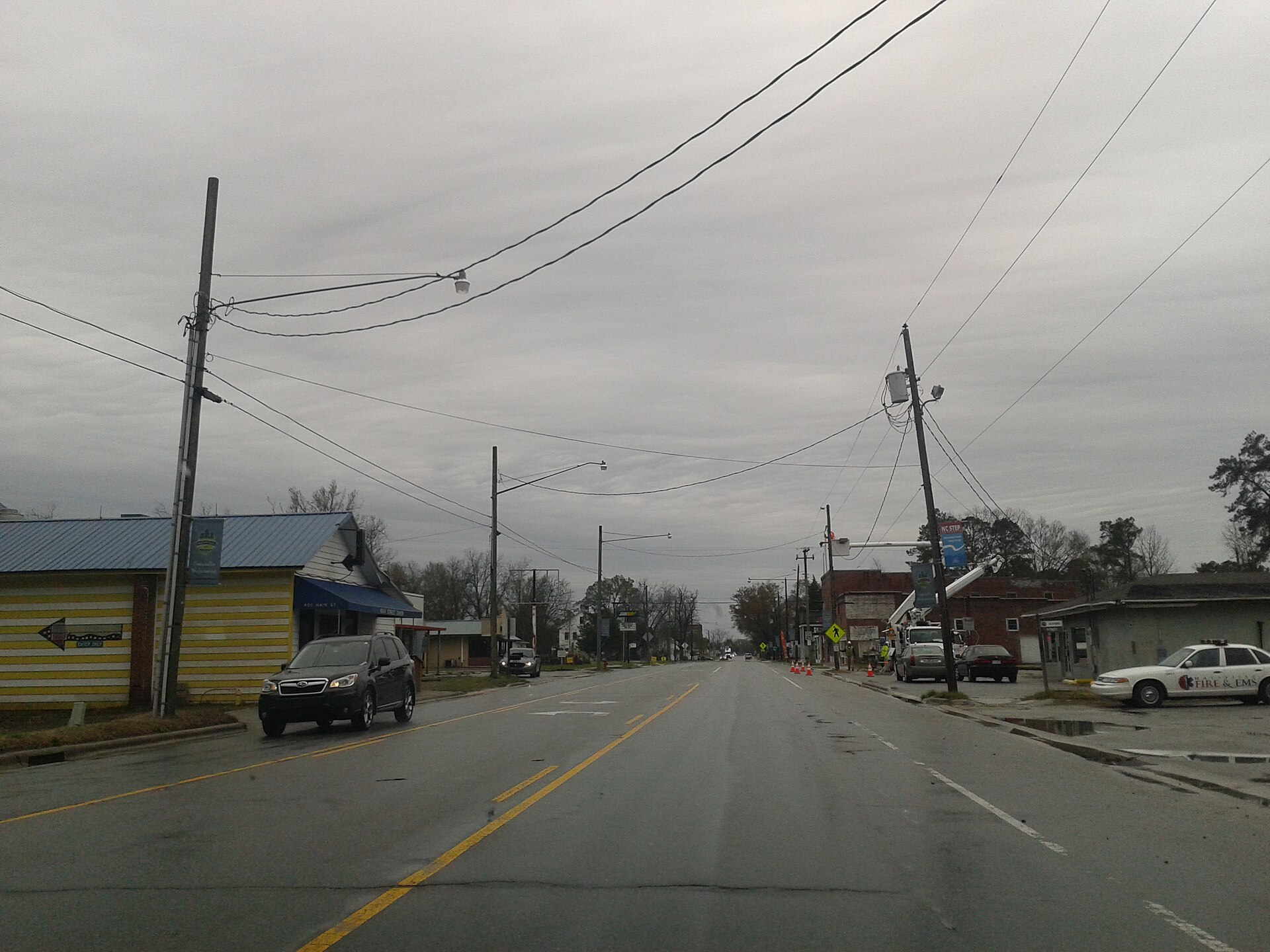 Maysville, North Carolina, taken out of the front window of my car on 03/30/2015.