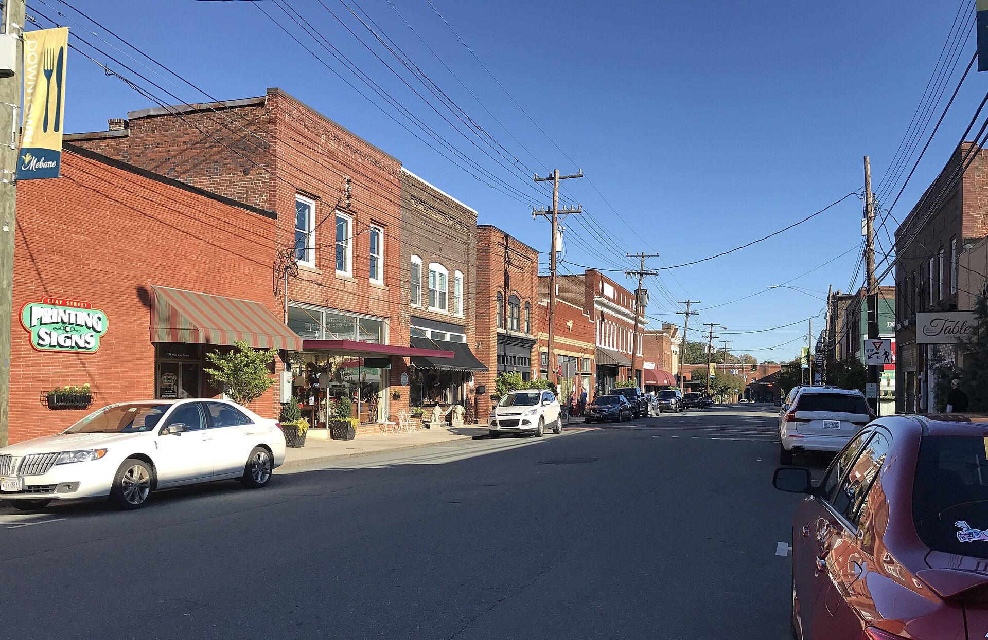 Street in Mebane downtown — North Carolina
