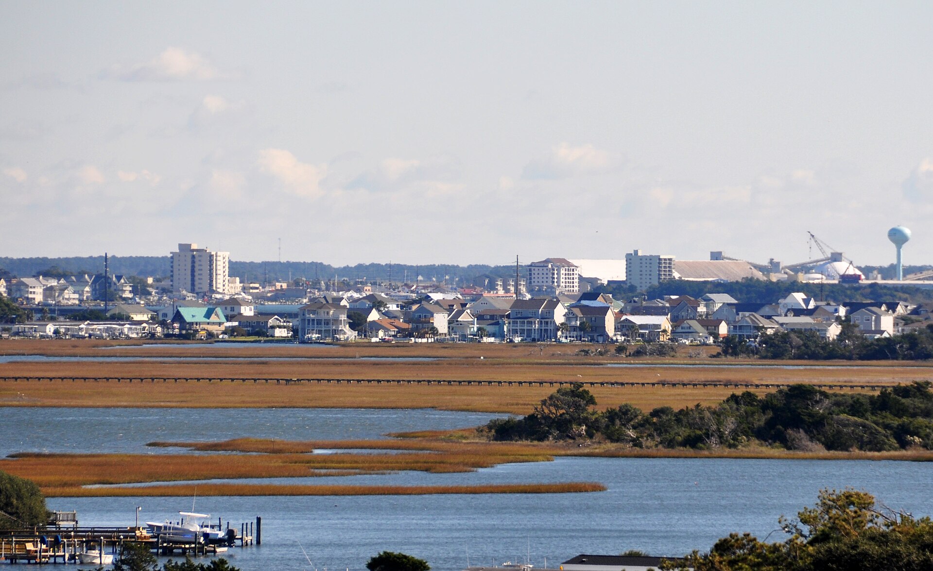 Morehead City, North Carolina, seen from Atlantic Beach
