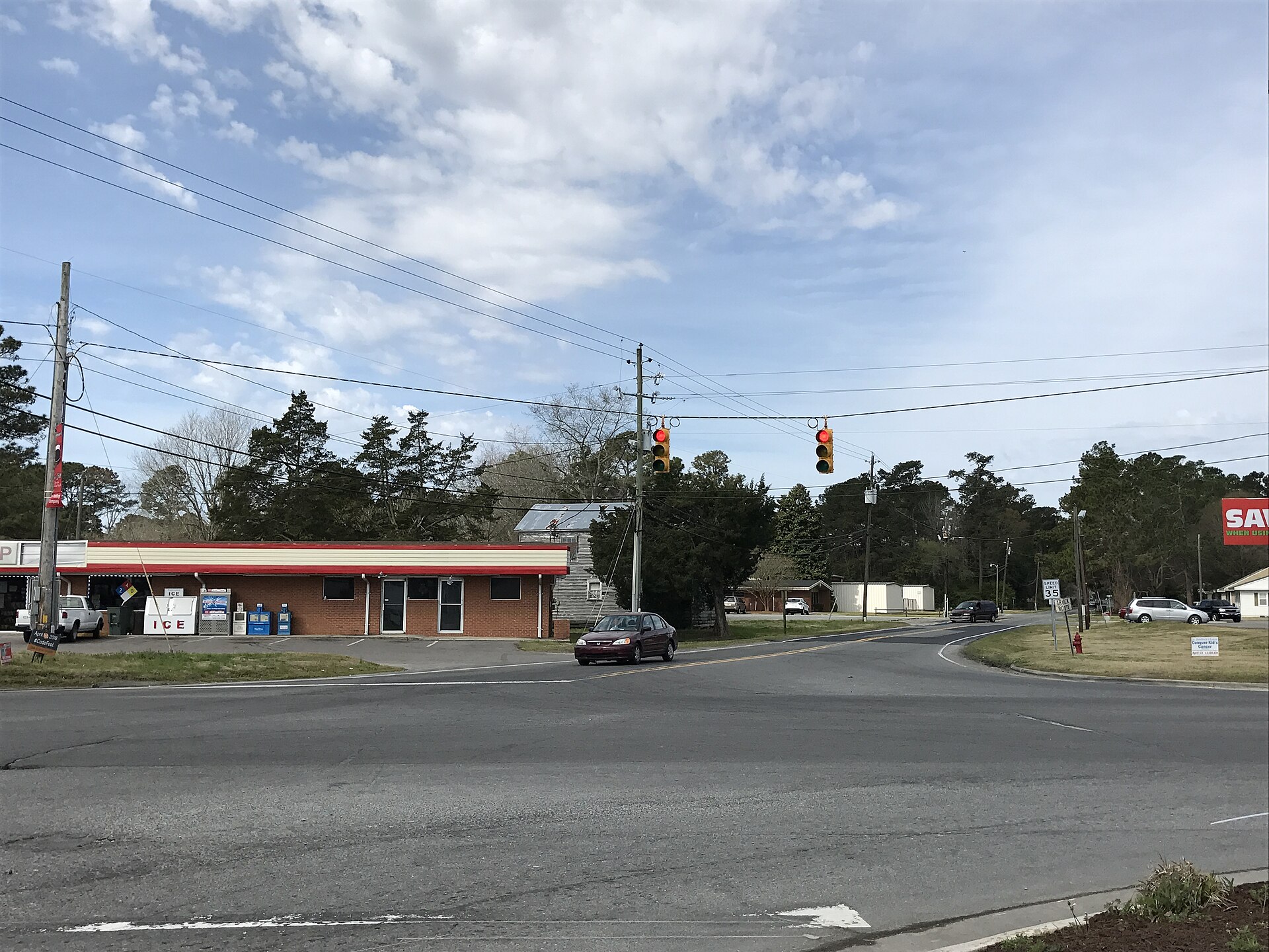 Crossroads in Rose Hill, North Carolina