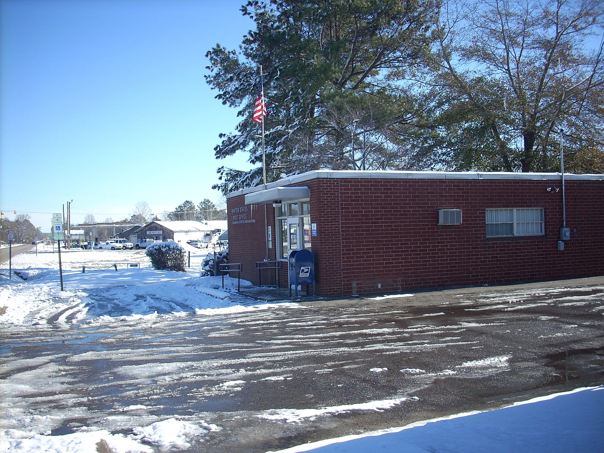 The post office in Shannon, North Carolina