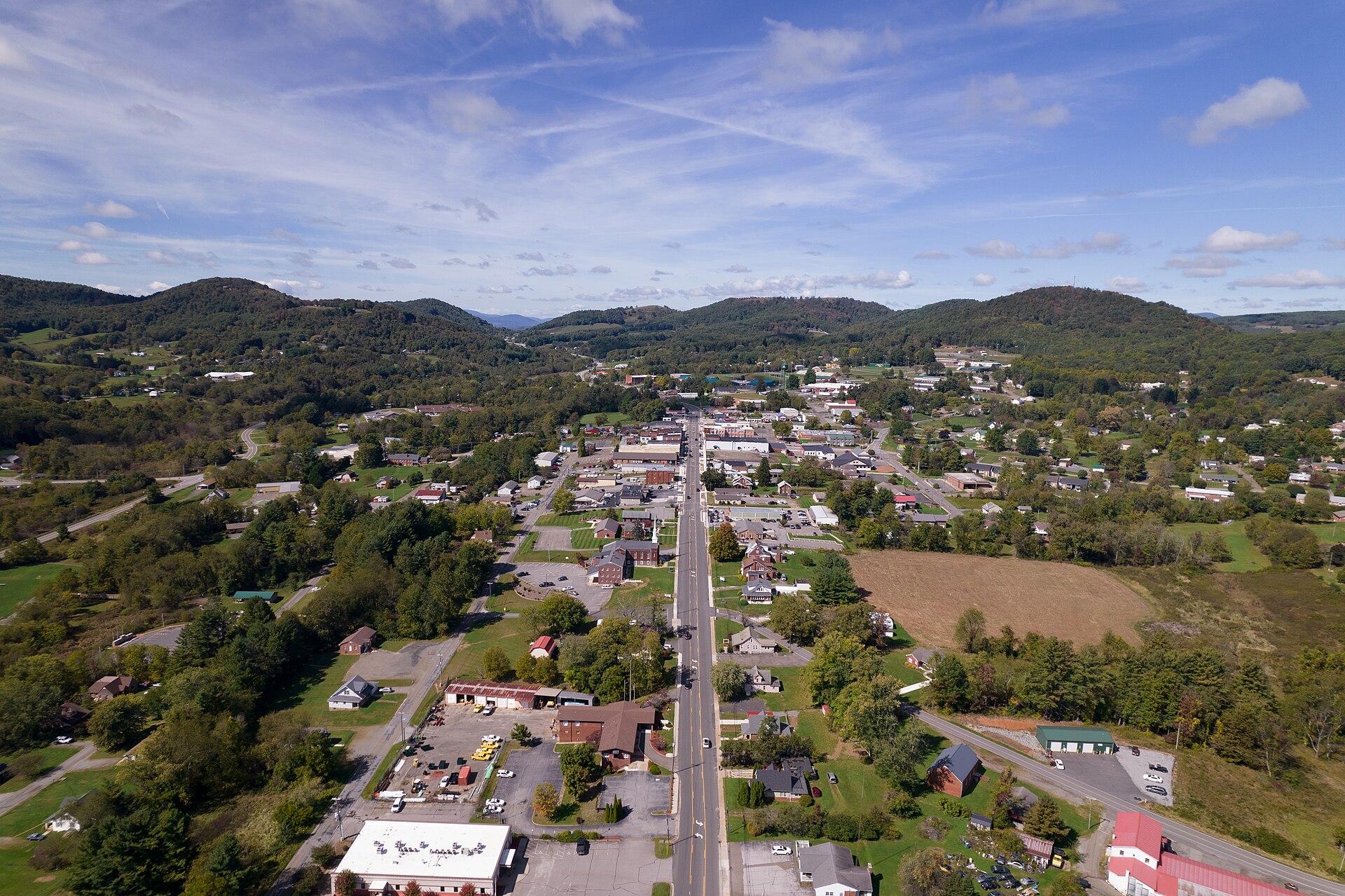 Town of Sparta October 2021 Aerial view — North Carolina