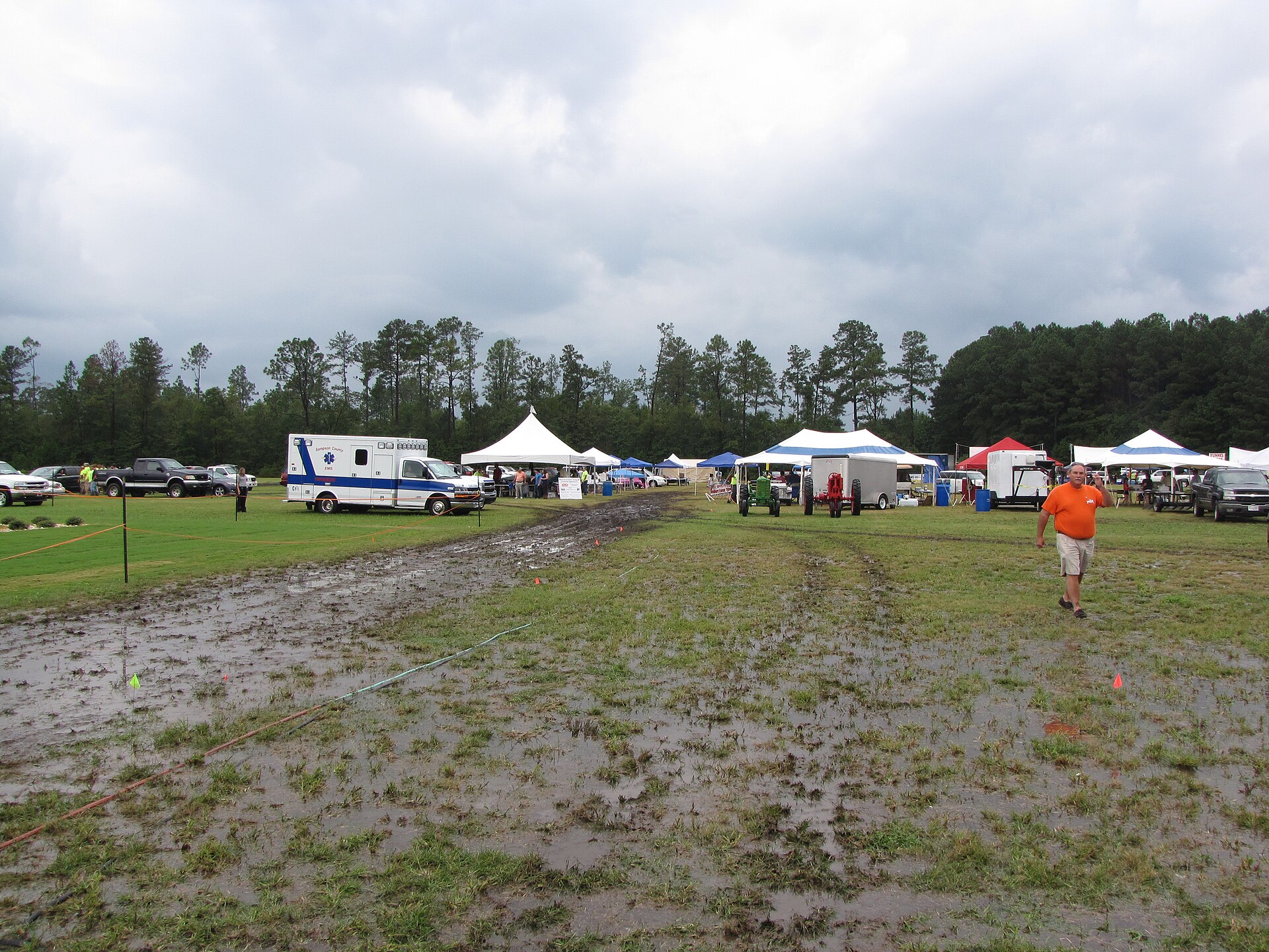 The scene of the National Hollerin' Contest in Spivey's Corner, North Carolina