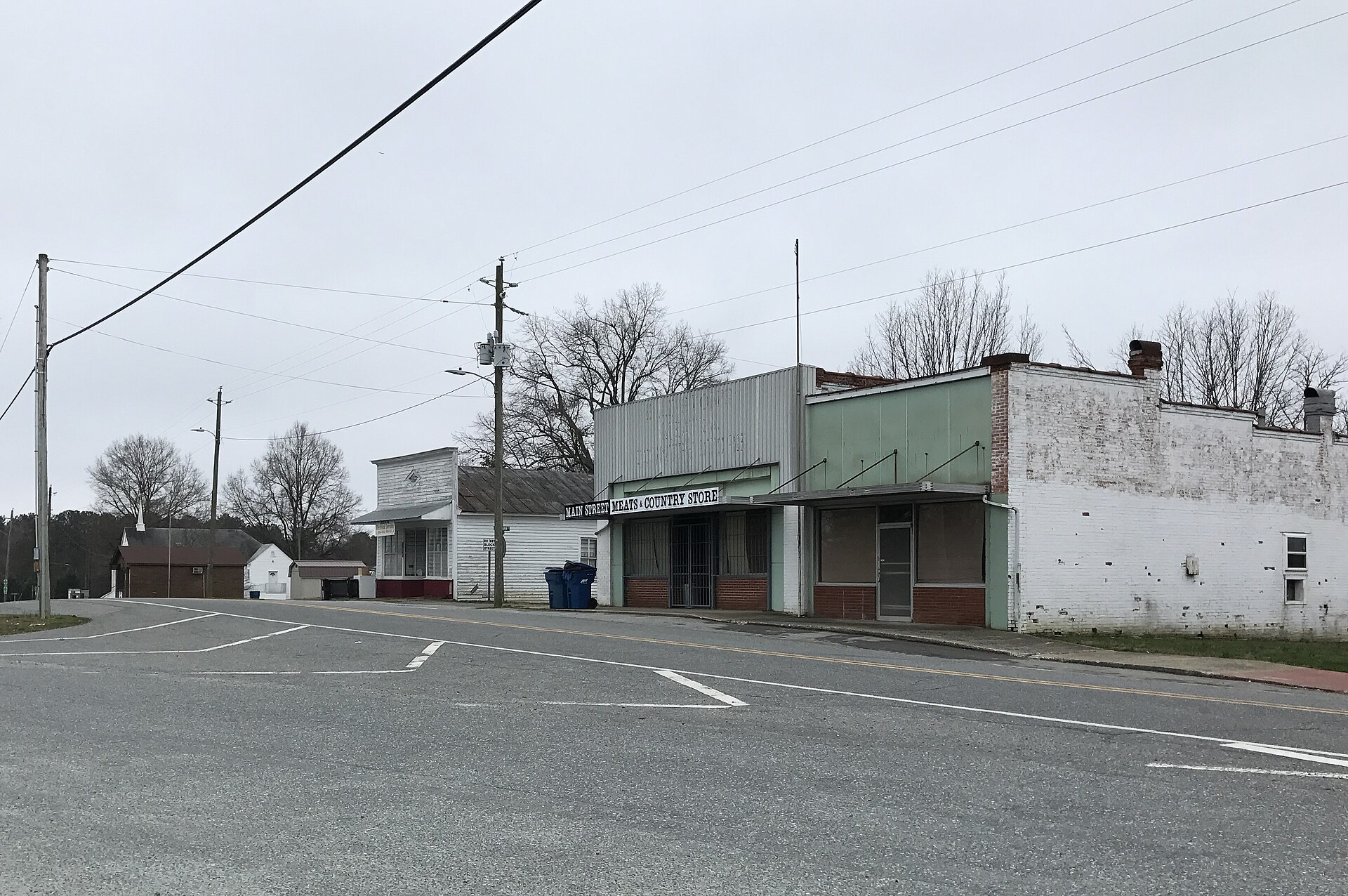 Buildings along Main Street, Staley, North Carolina