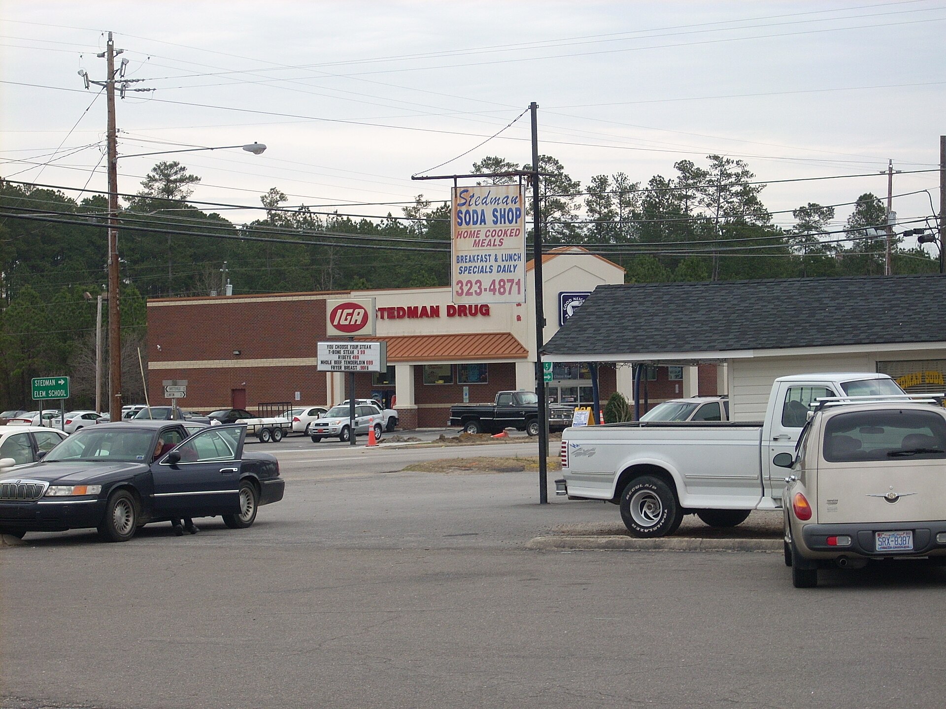 Stedman, North Carolina showing the Stedman Soda Shop and Stedman Drug