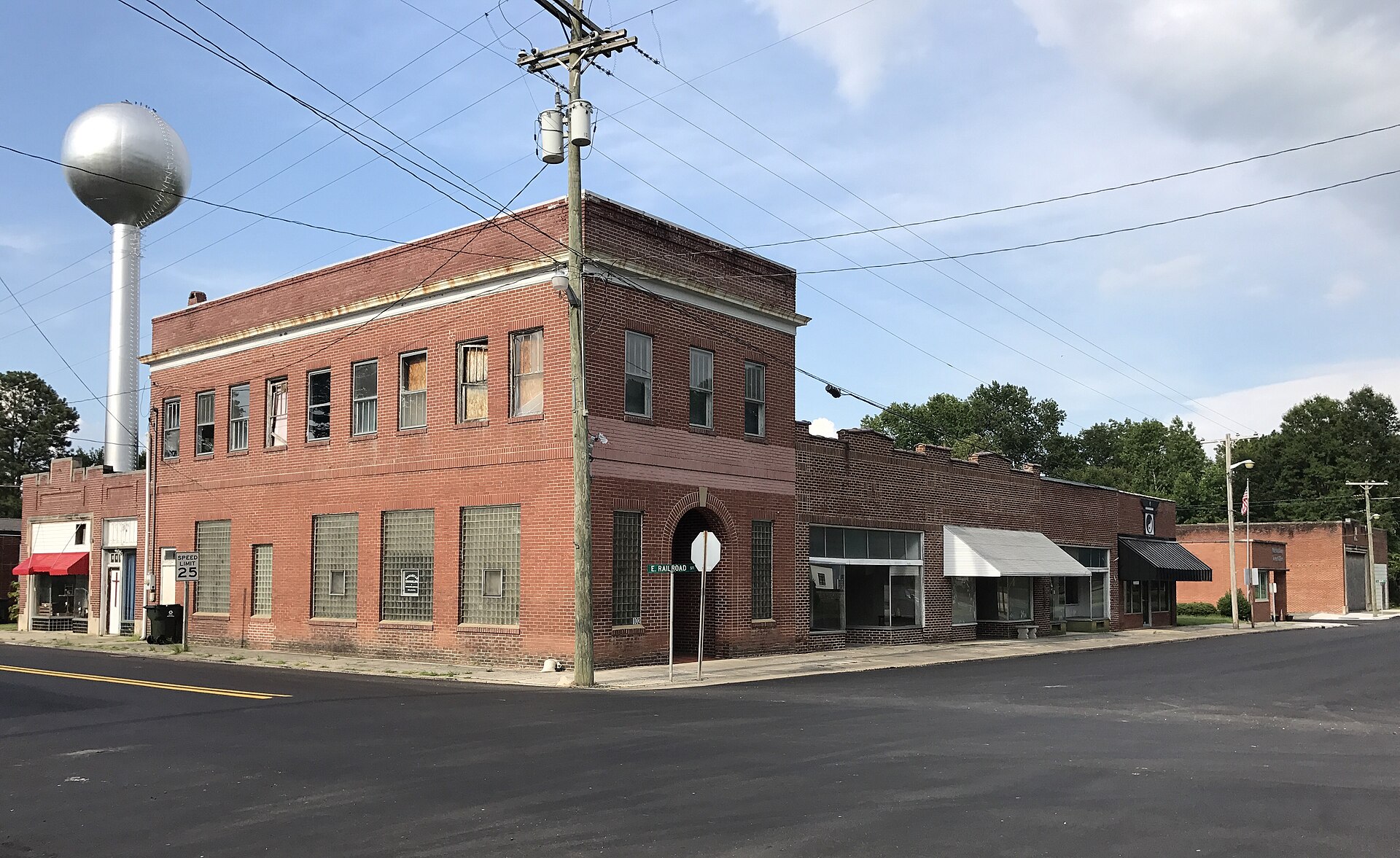 Buildings in Walstonburg along East Railroad Street — North Carolina
