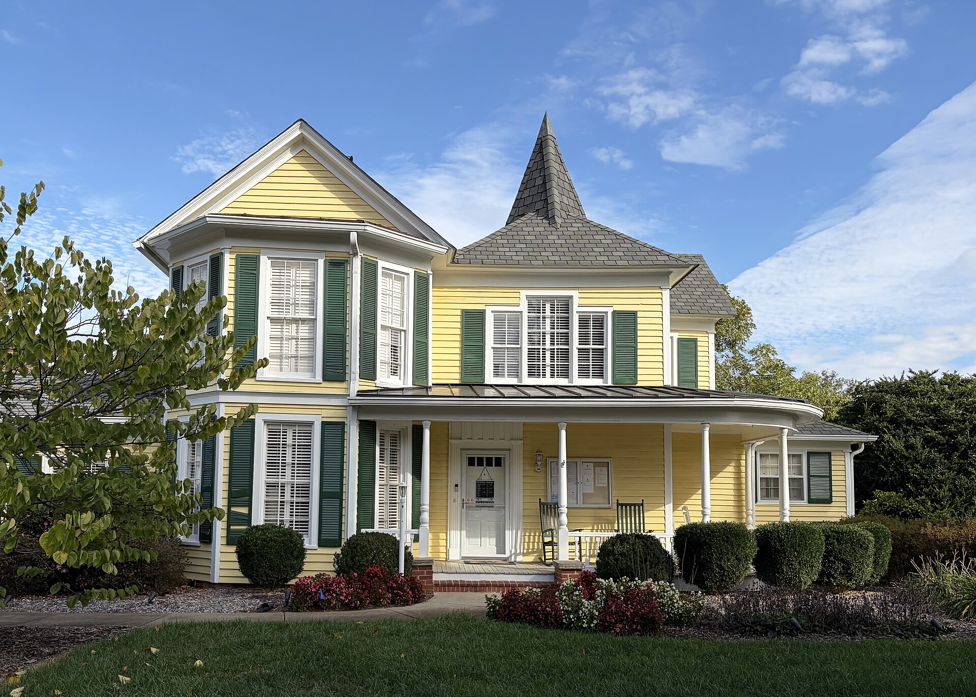 The circa 1894 Thomas-Wrenn House, which serves as the Weddington Town Hall in North Carolina.