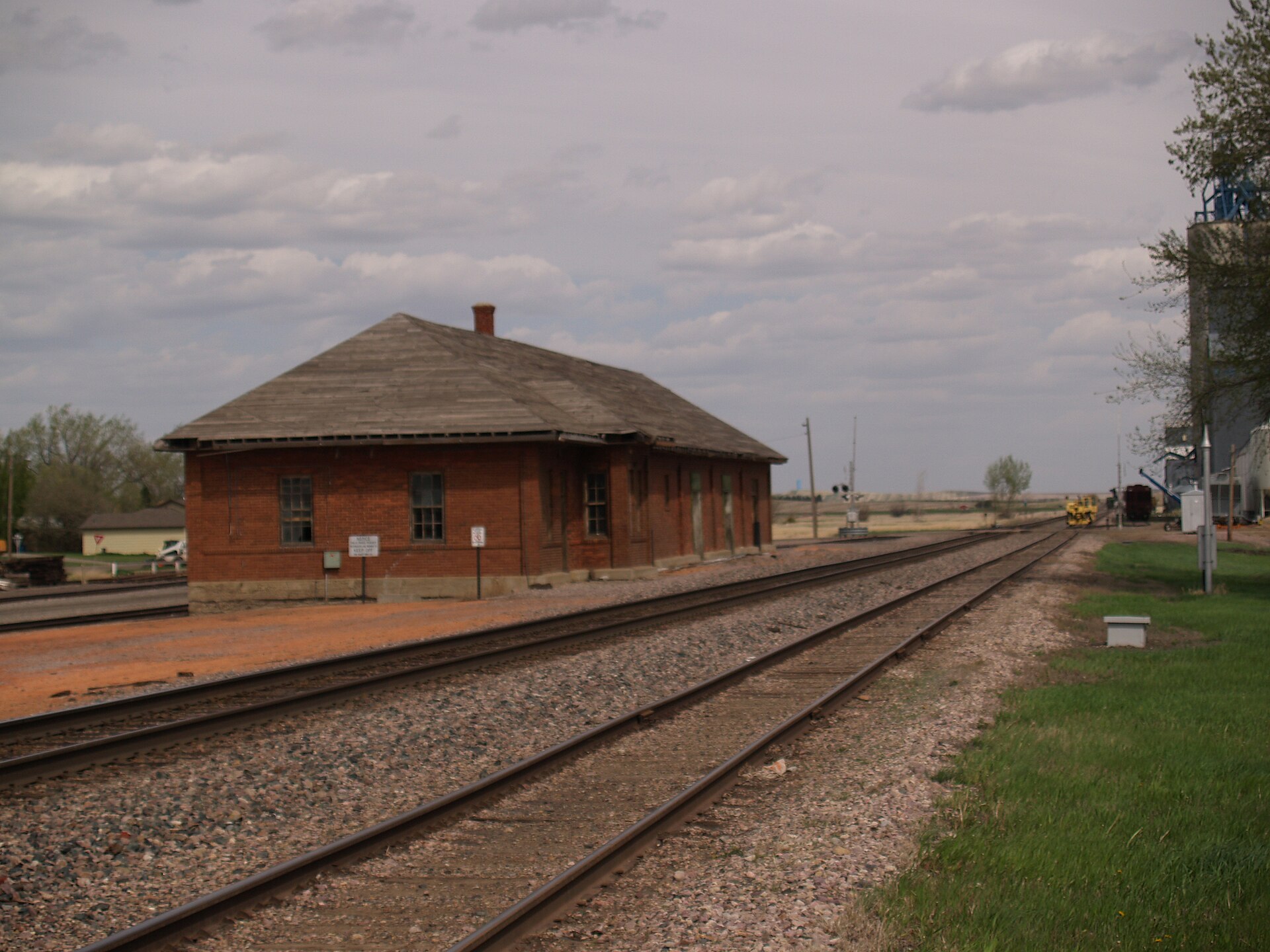 Railway station in Beach, North Dakota