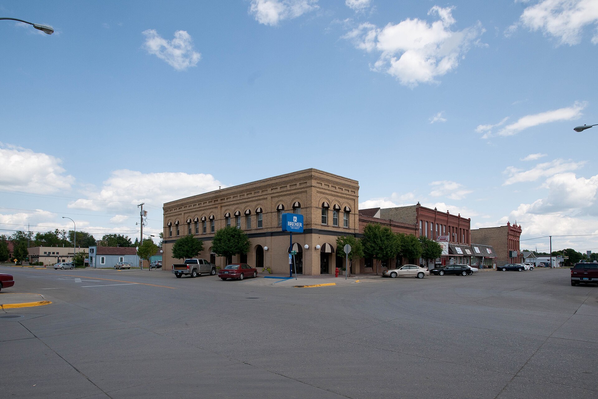 Street scene in Casselton, North Dakota