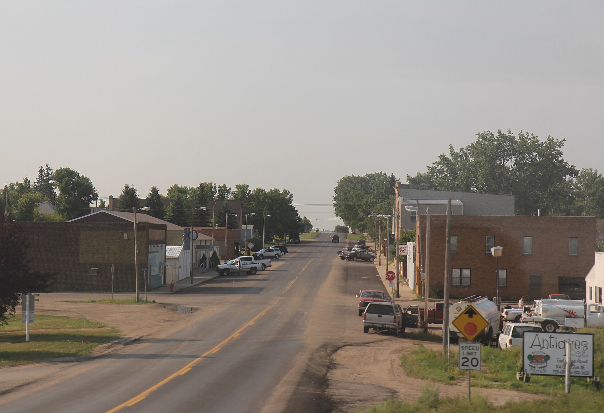 Downtown w:Granville, North Dakota. This file was uploaded with Commonist.