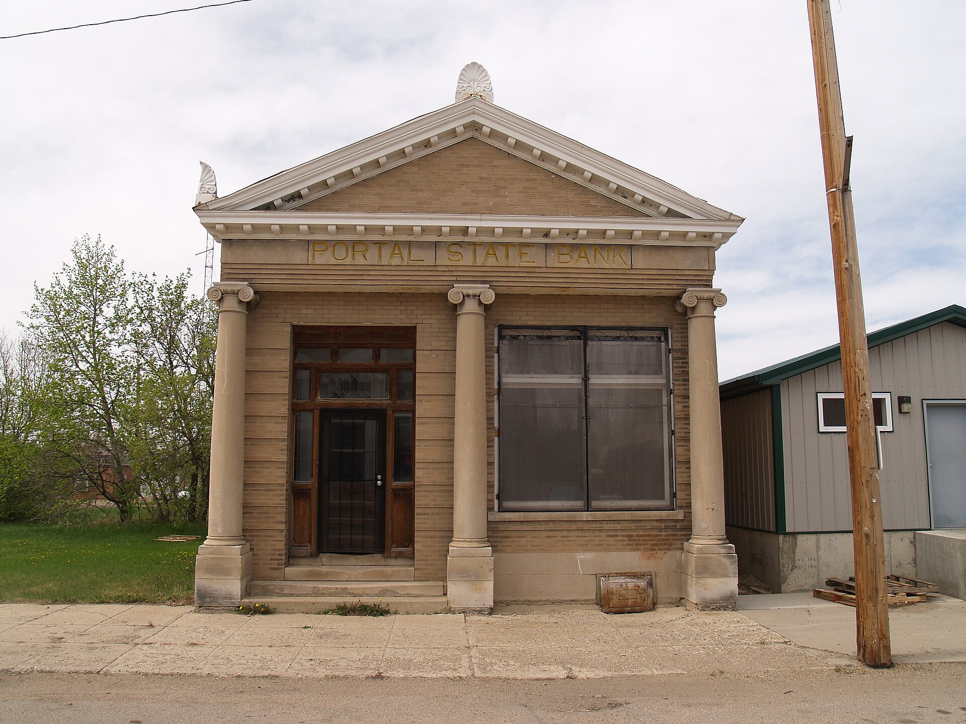 Local building in Portal, North Dakota