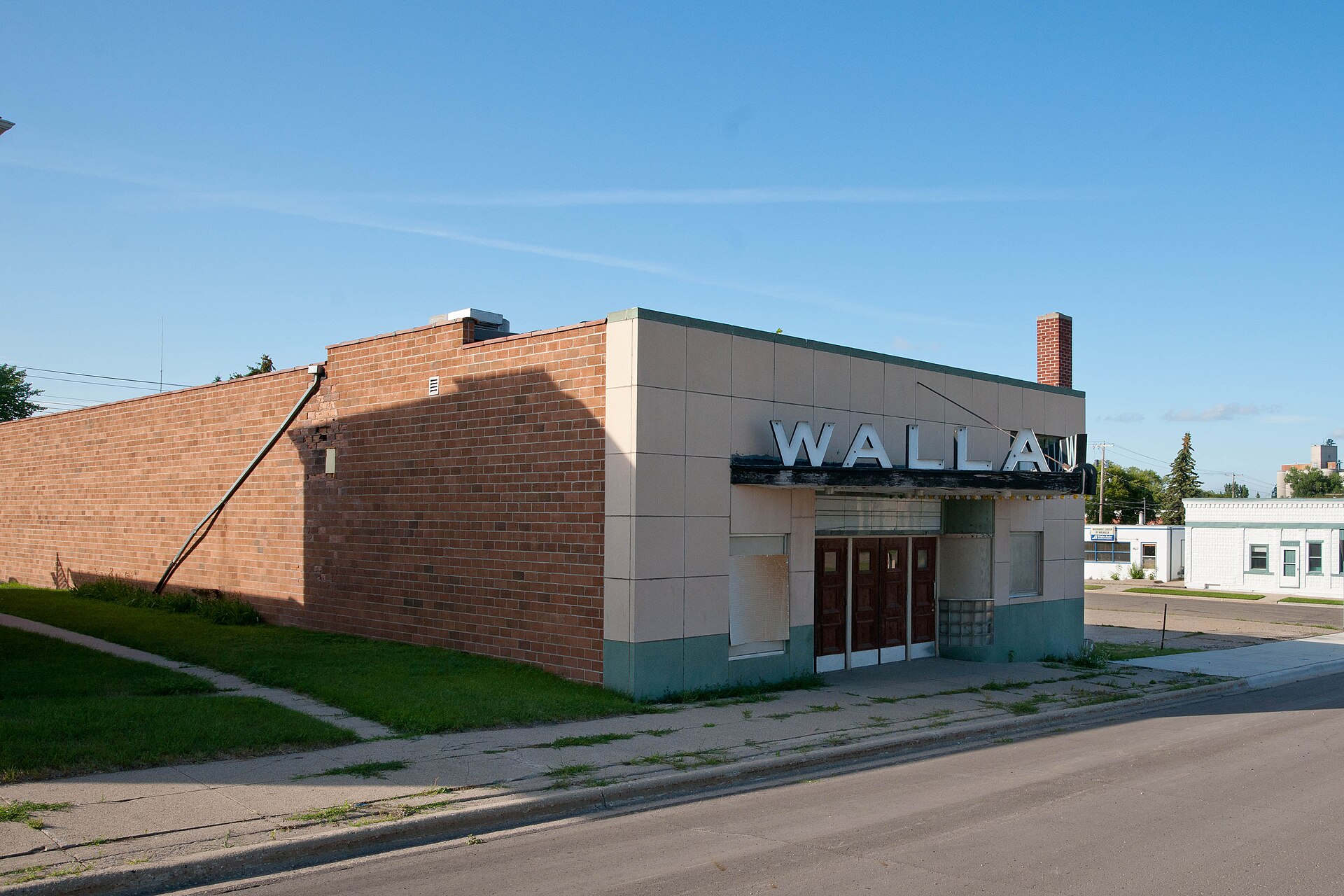 The Walla Theater in Walhalla, North Dakota. The theater is listed on the National Register of Historic Places.