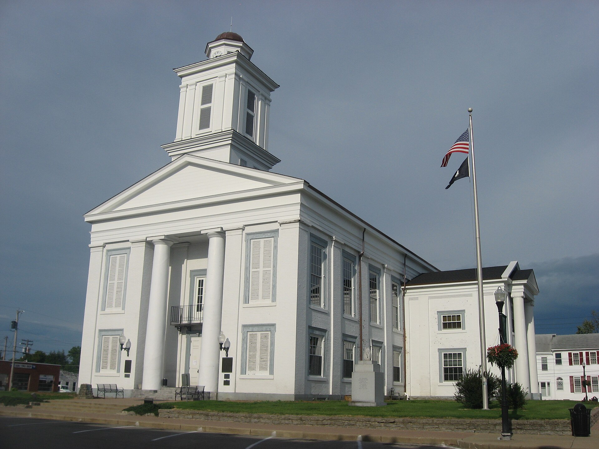 Front and southern side of the Brown County Courthouse, located at 101 S. — Ohio