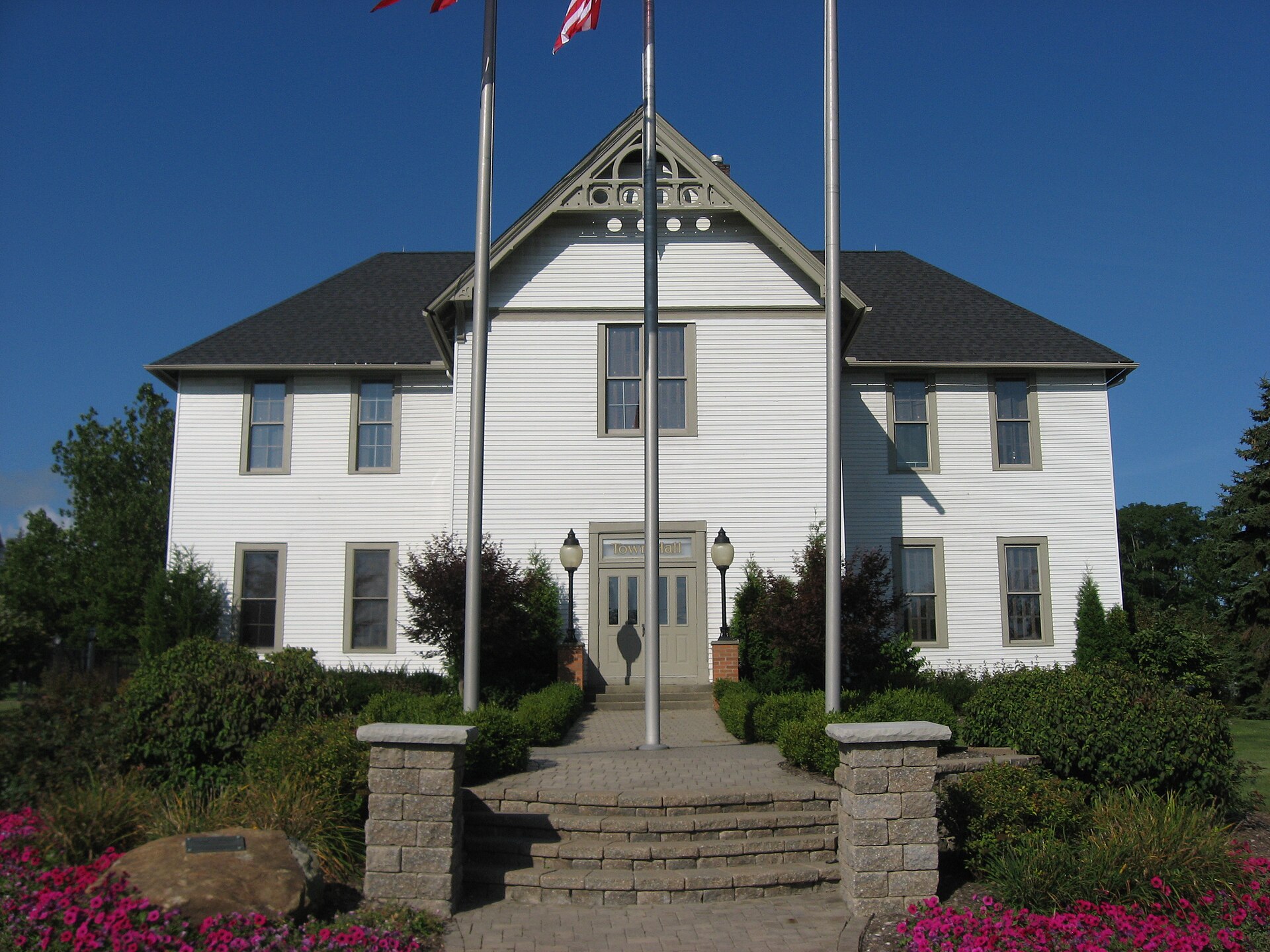 Front of the Aurora Town Hall, located at 130 S. — Ohio