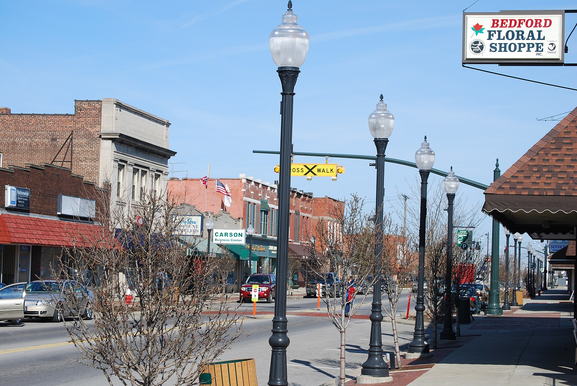Street scene in Bedford, Ohio