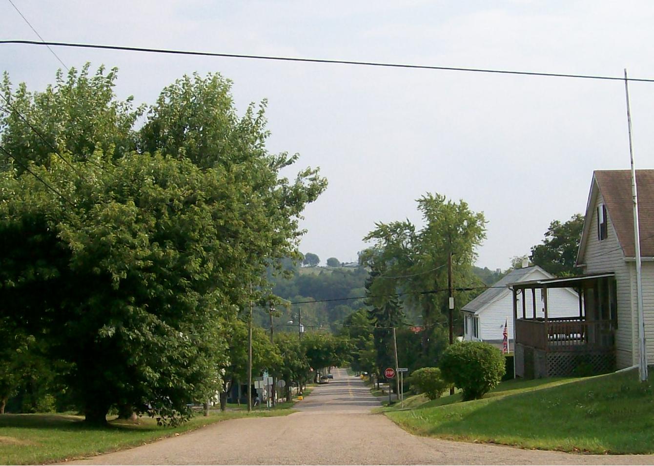 The Belmont Historic District as viewed from SR 147 — Ohio