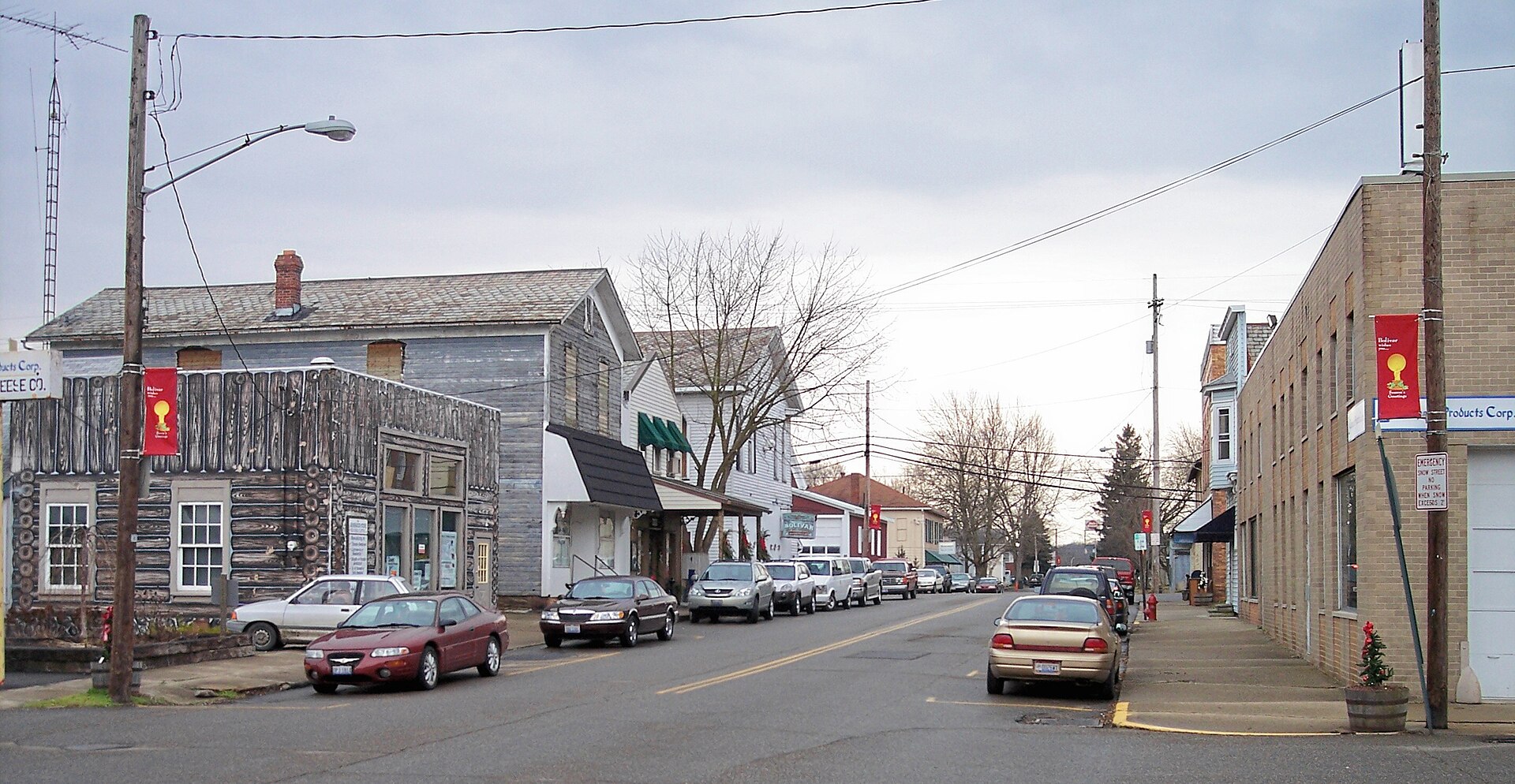Canal Street in w:Bolivar, Ohio