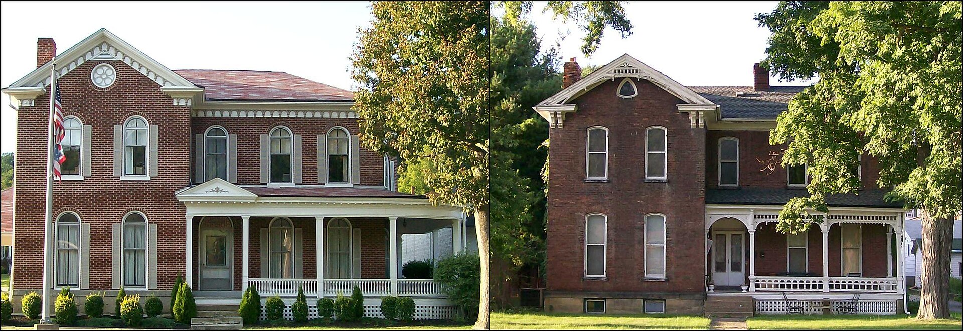 The Thomas & Wesley Frasier Houses in Brookside/Bridgeport, Ohio
