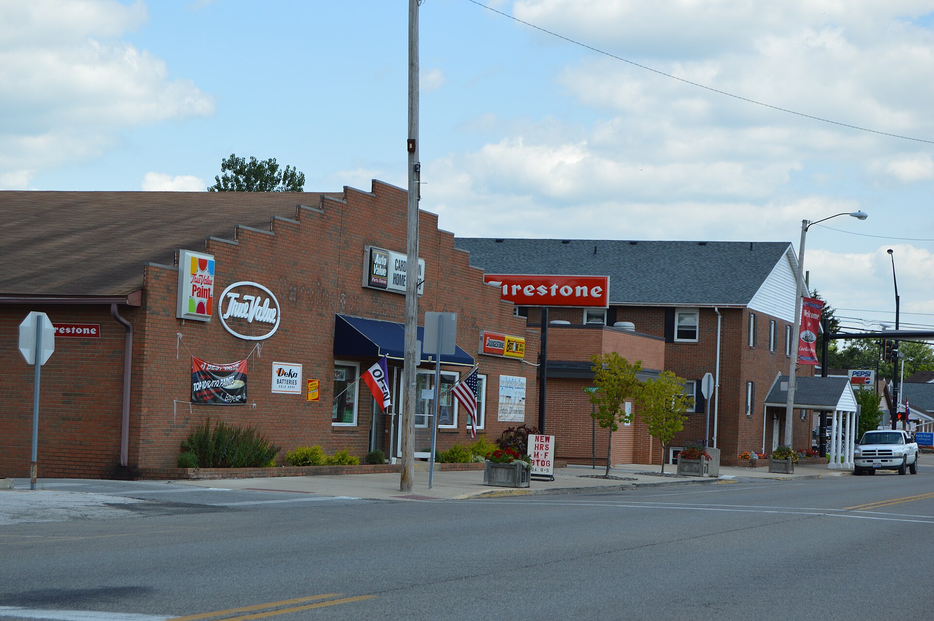 Main Street in Cardington, Ohio