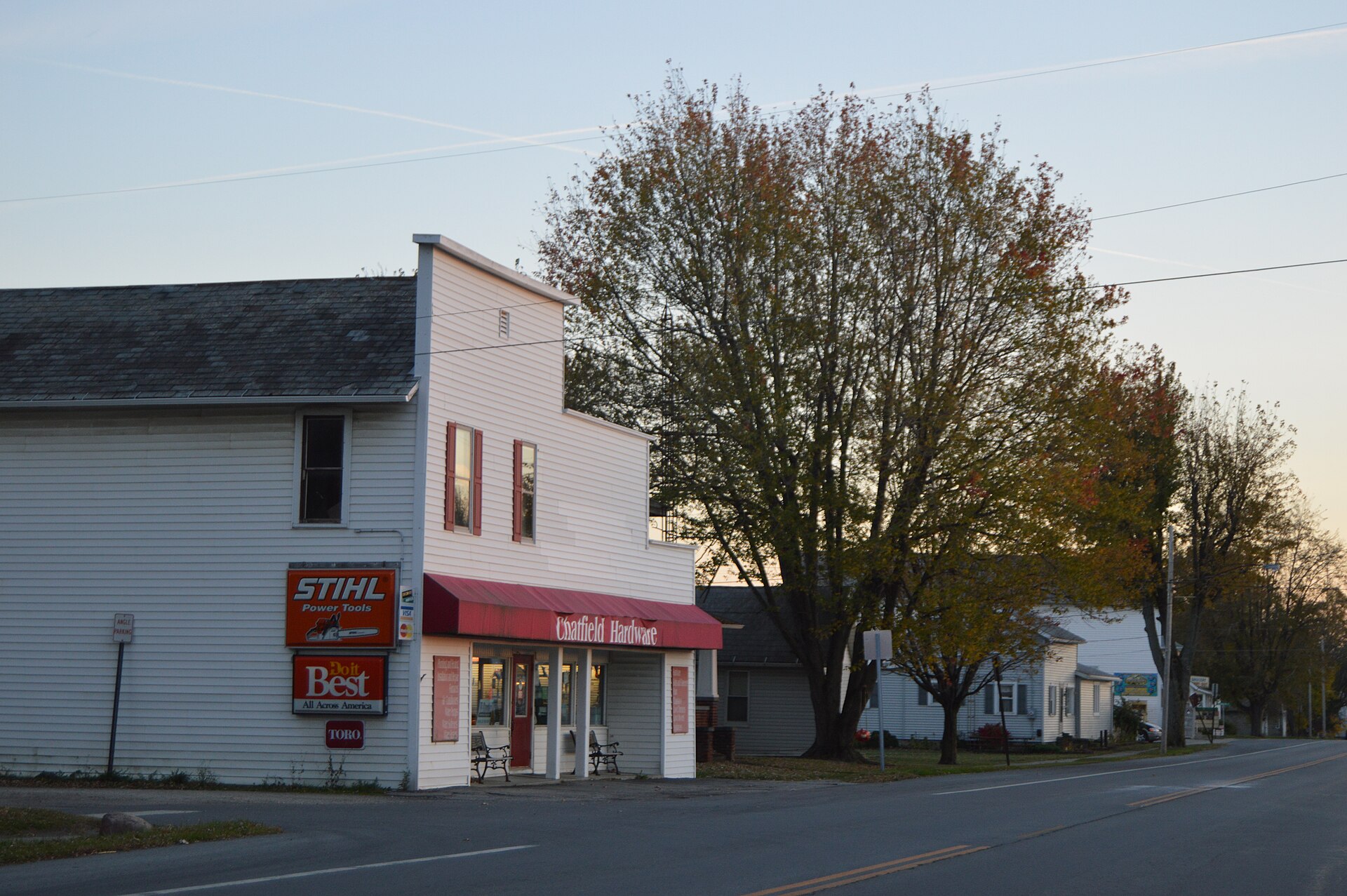 Fields and countryside in Chatfield, Ohio