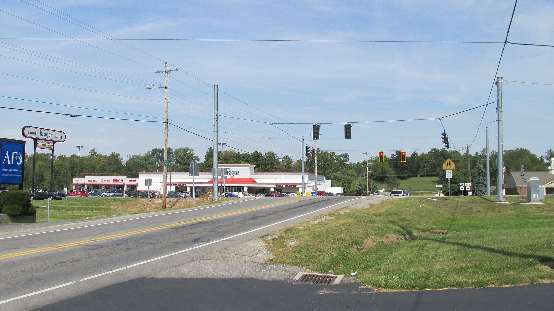 Street scene in Goshen, Ohio
