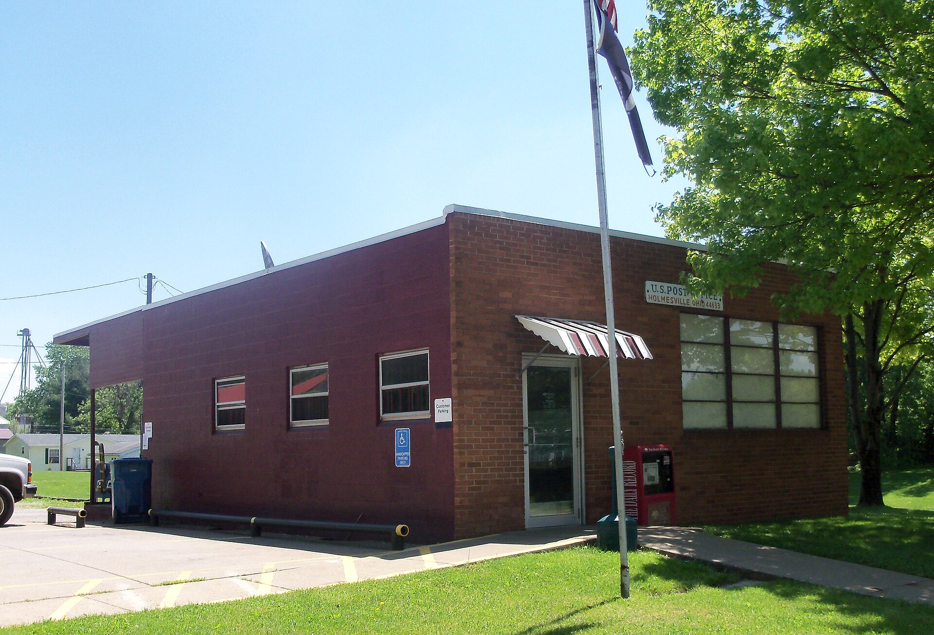 Holmesville, Ohio Post Office in Holmes County, Ohio