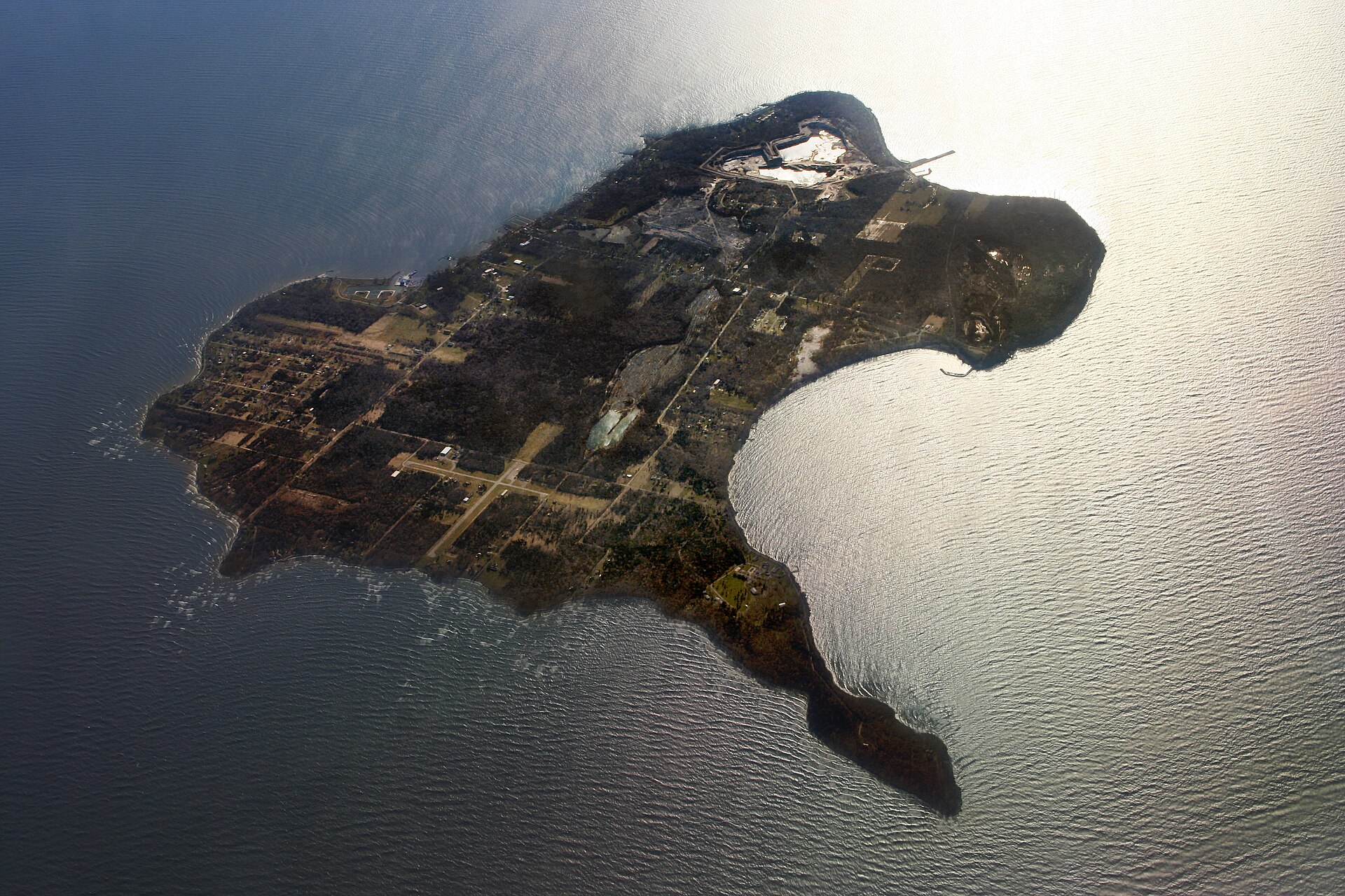 Kelleys Island, Ohio, looking west.