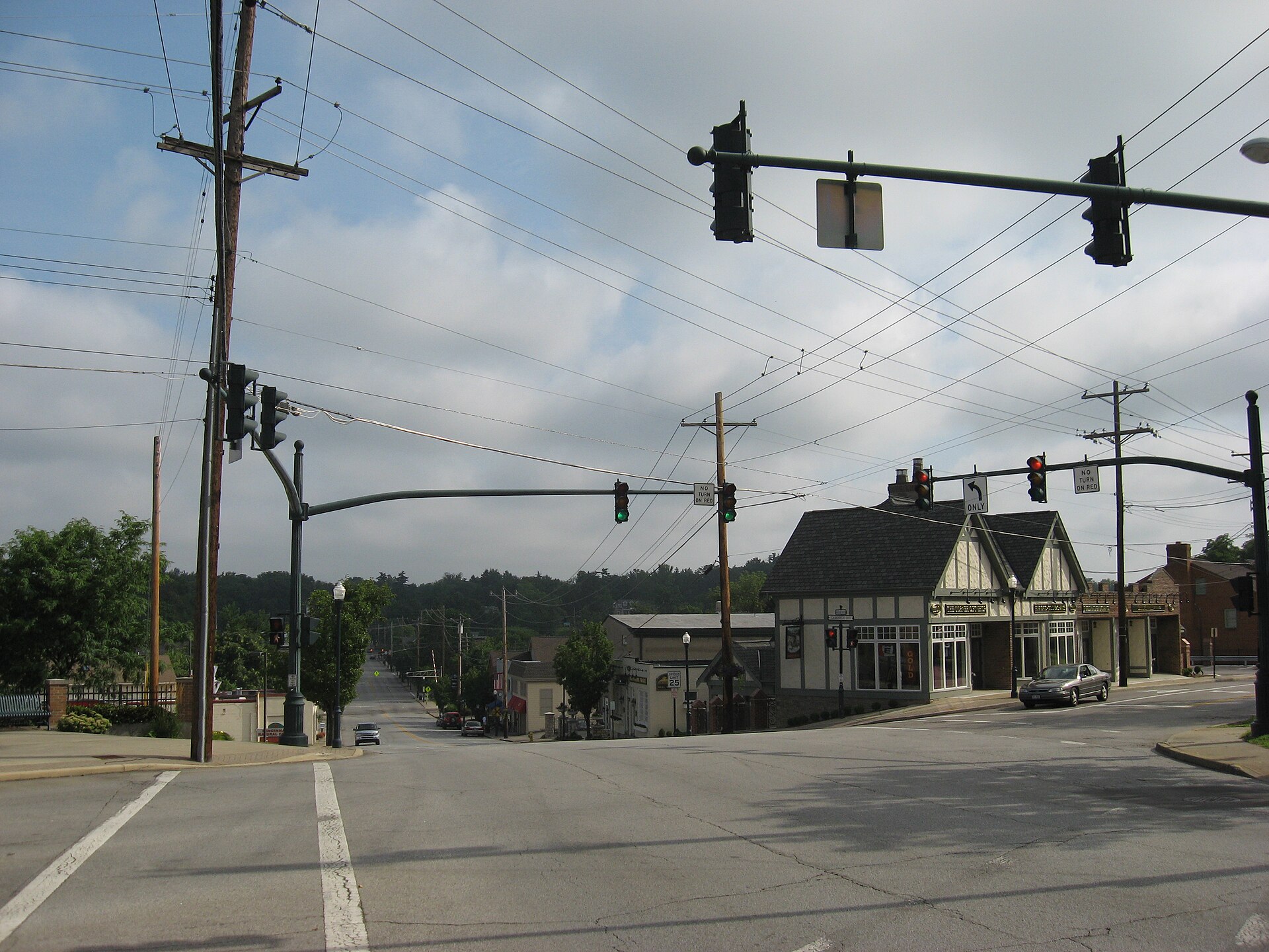 Downtown Madeira, Ohio, USA.