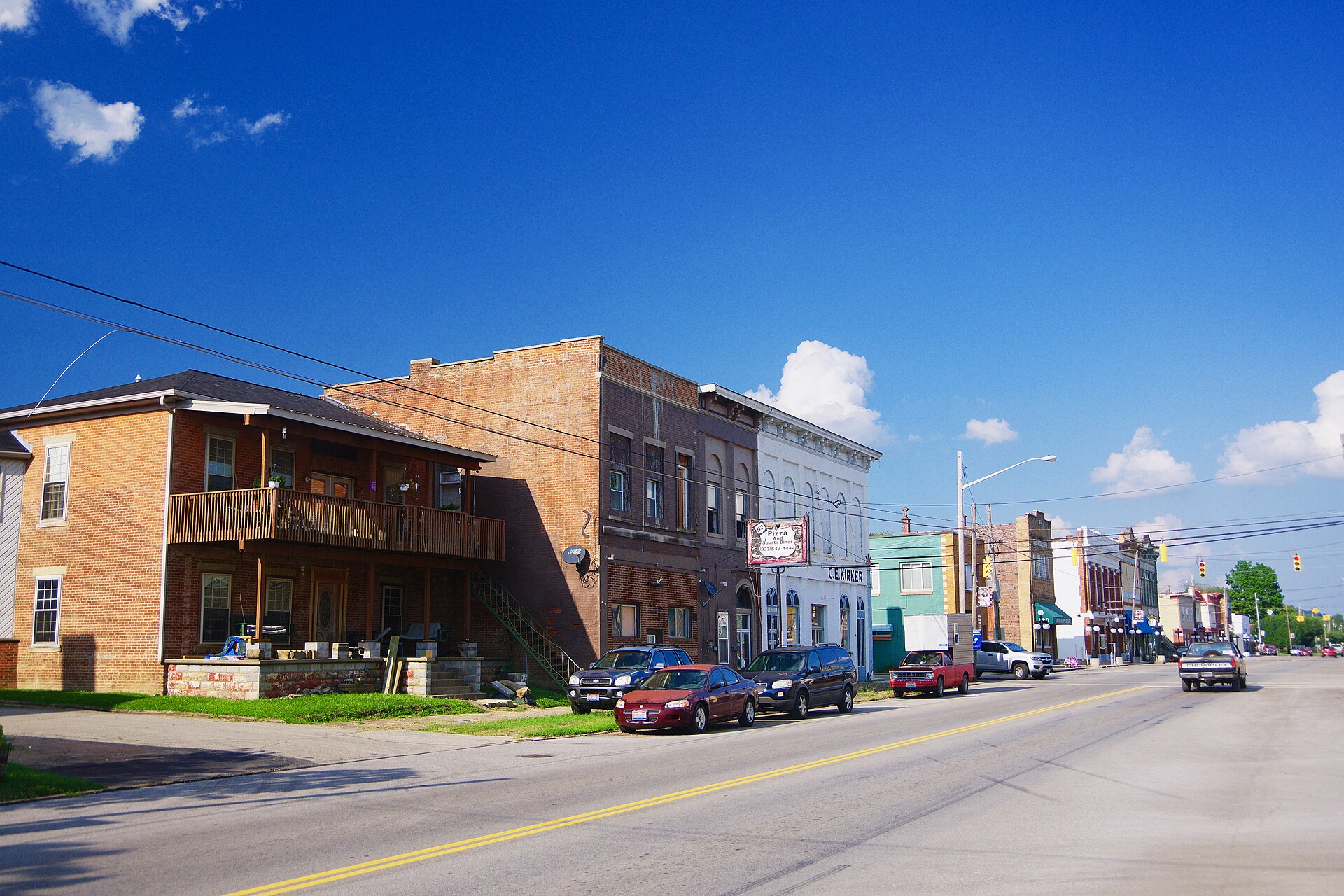 Street scene in Manchester, Ohio