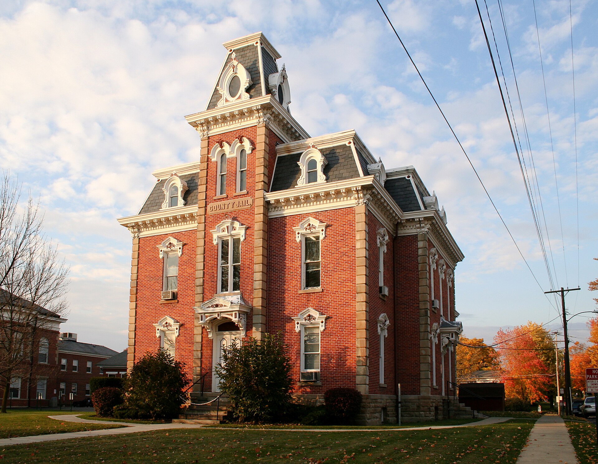 Morrow County jail in Mount Gilead, Ohio, a Second Empire.