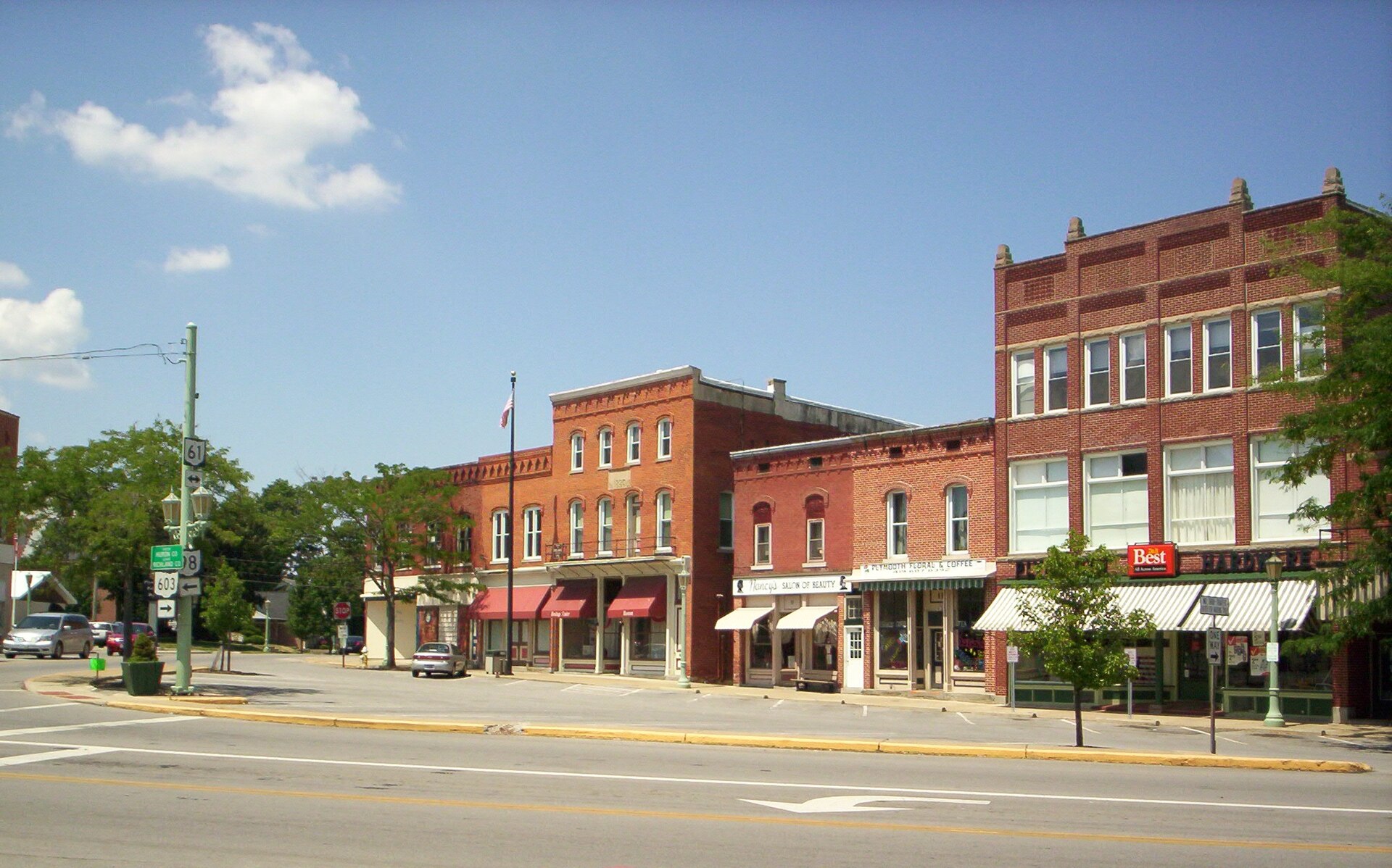 Main Street in Plymouth, Ohio