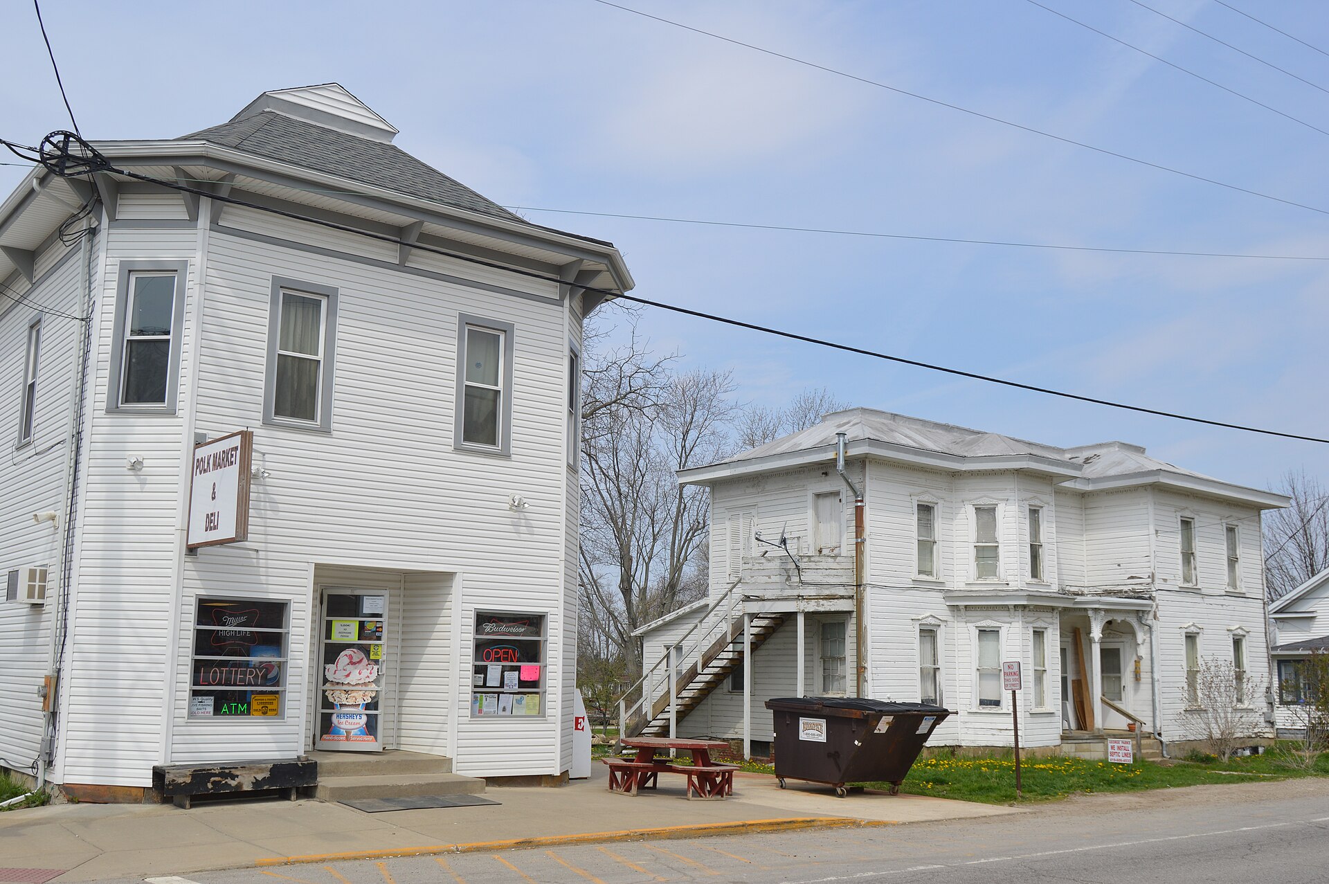 Main Street in Polk, Ohio