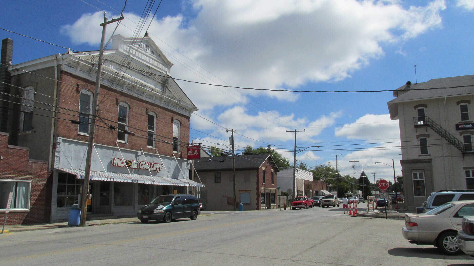 Main intersection in Sardinia, Ohio.