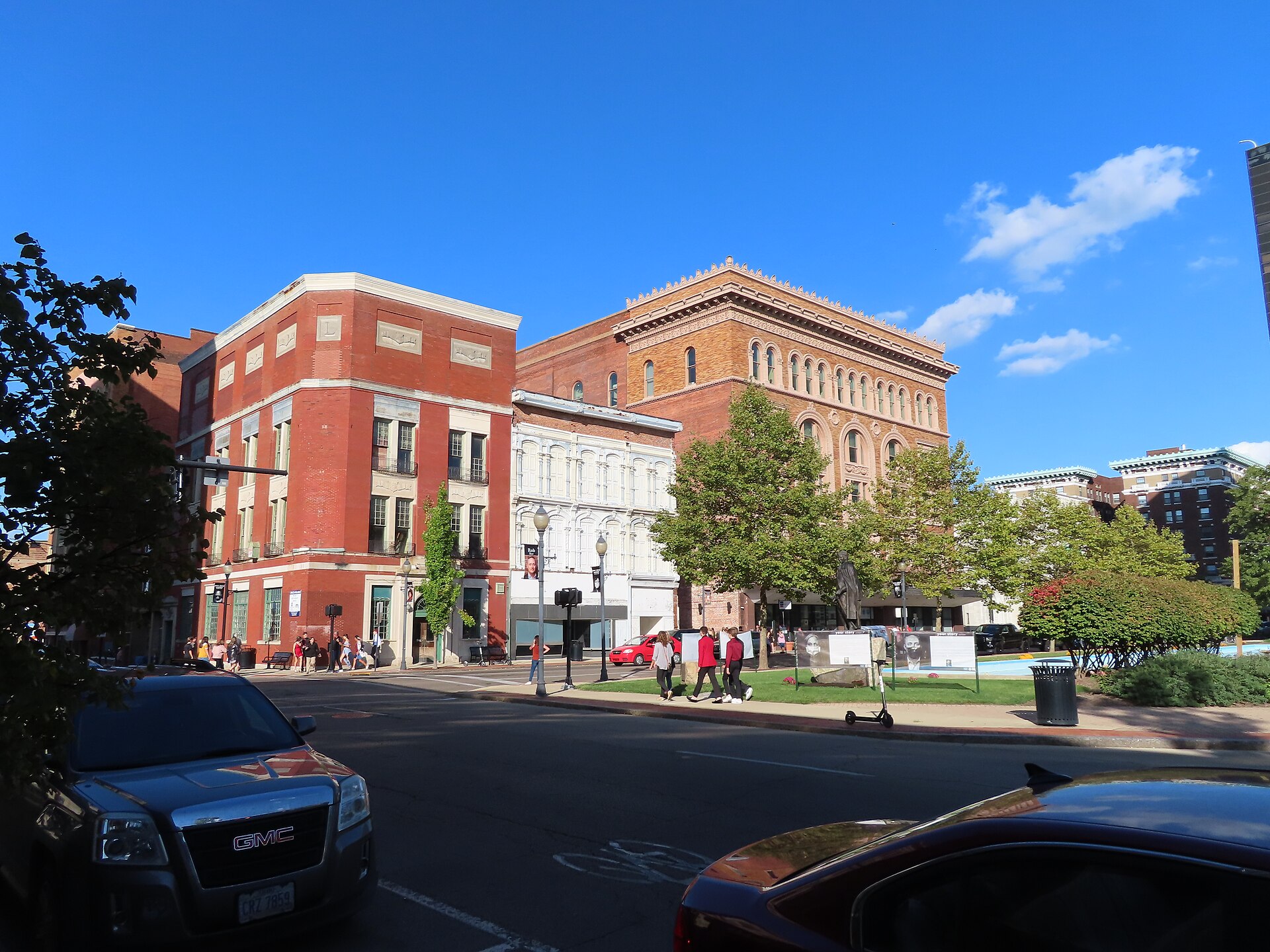 Downtown streets in Springfield, Ohio