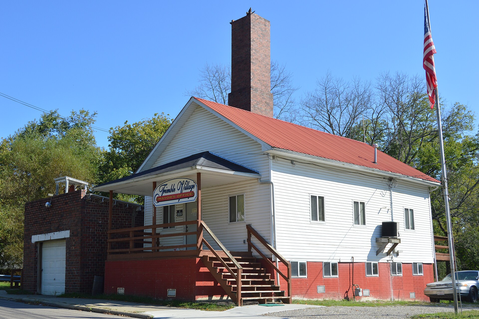 Street scene in Trimble, Ohio