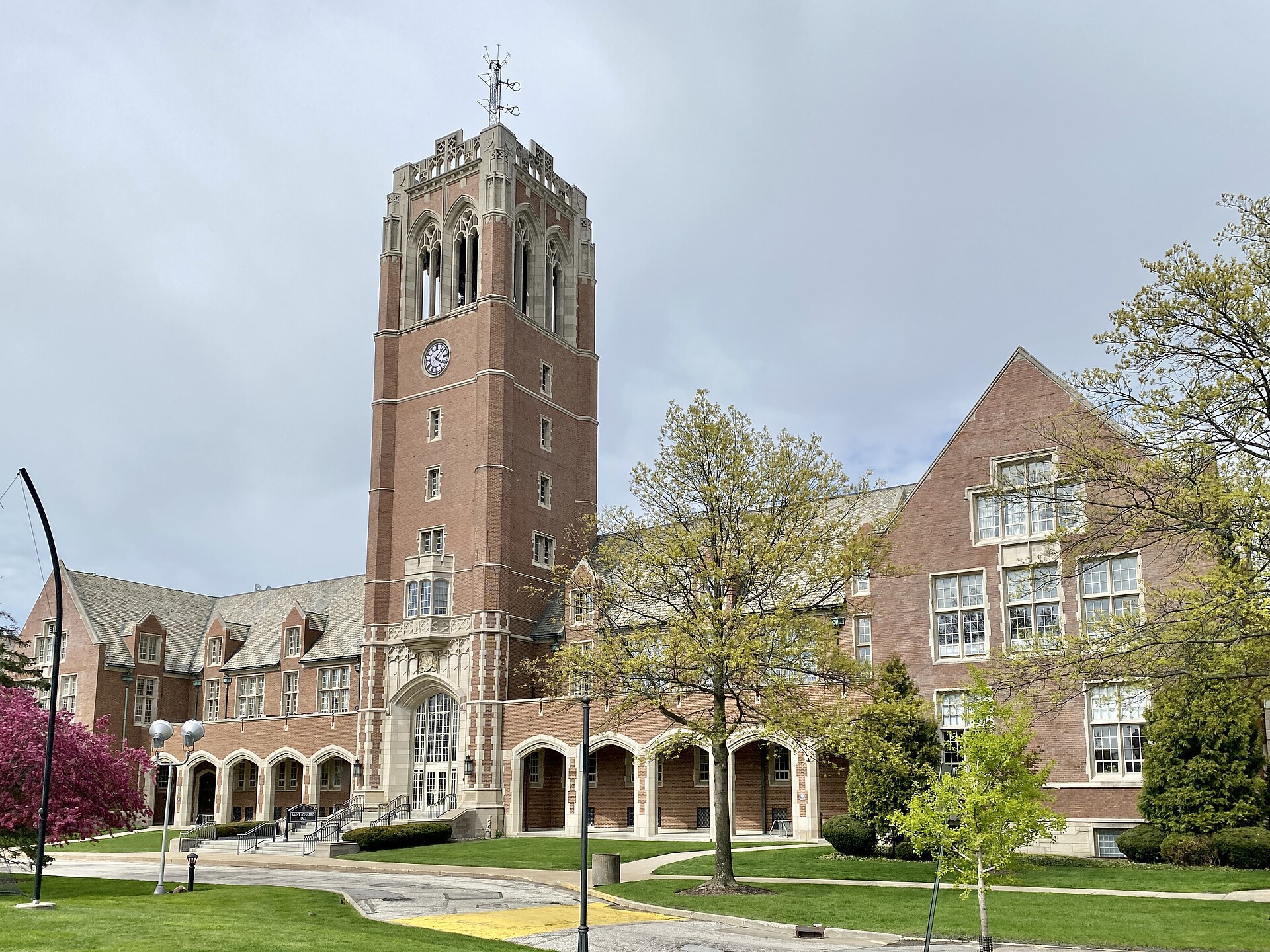 Built in 1931-1935, this Collegiate Gothic Revival-style building was designed by Philip L. — University Heights, Ohio