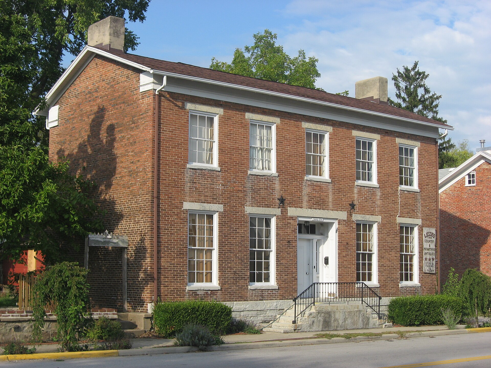 Front and western side of the George B. — West Alexandria, Ohio