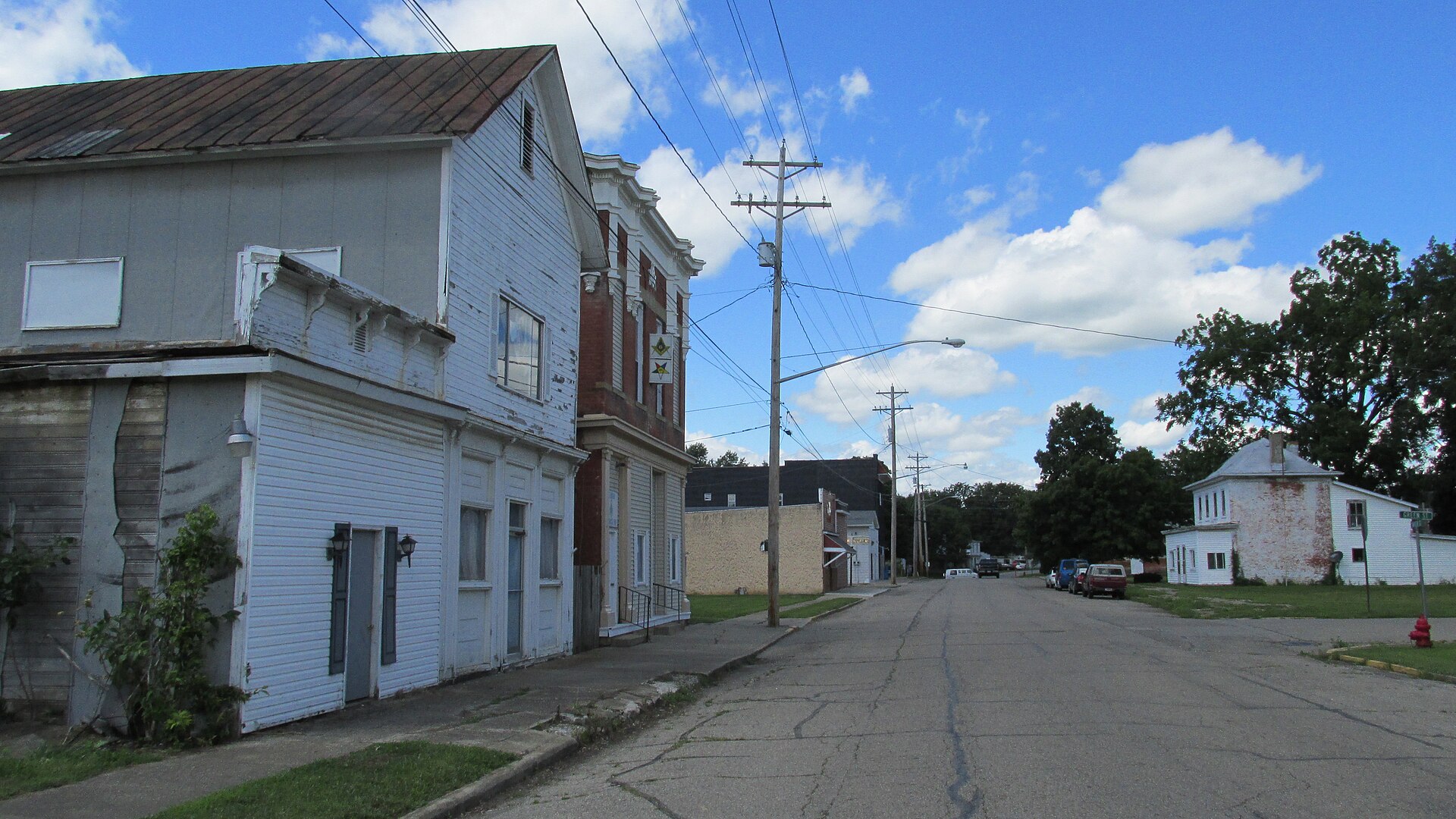 Looking north on South Water Street in Williamsport. — Ohio