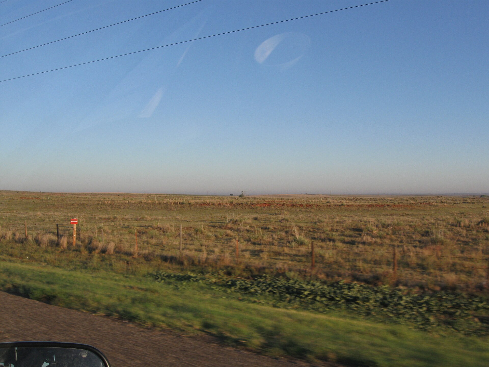 This is a rural section of Beaver County, Oklahoma. 23 September 2011