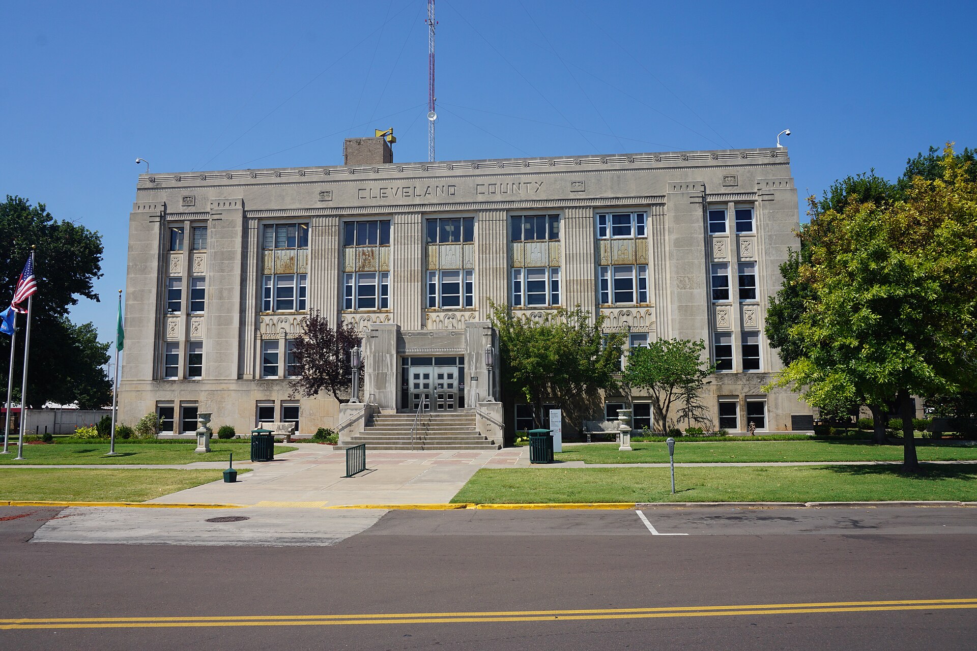 The Cleveland County Courthouse in Norman, Oklahoma (United States).